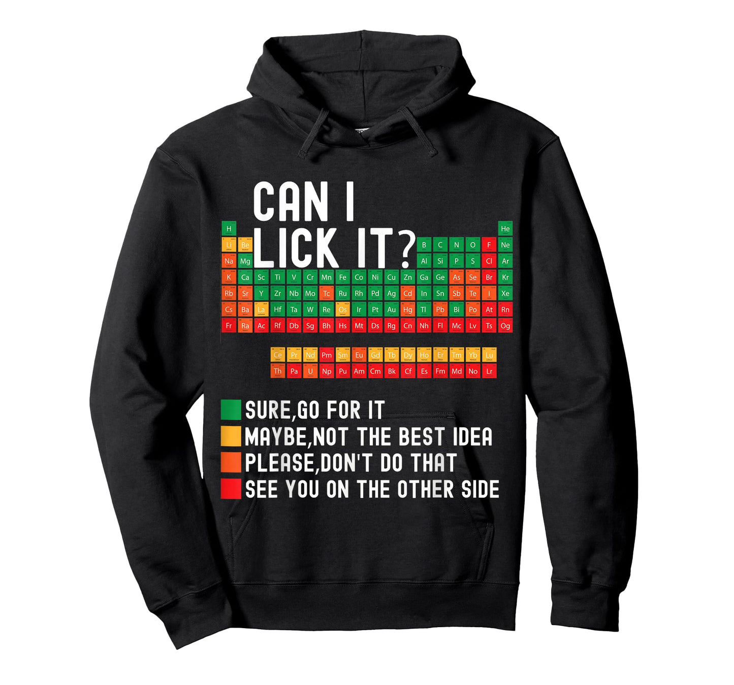 Can I Lick It Funny Periodic Table Of Elements science Kids T-Shirt