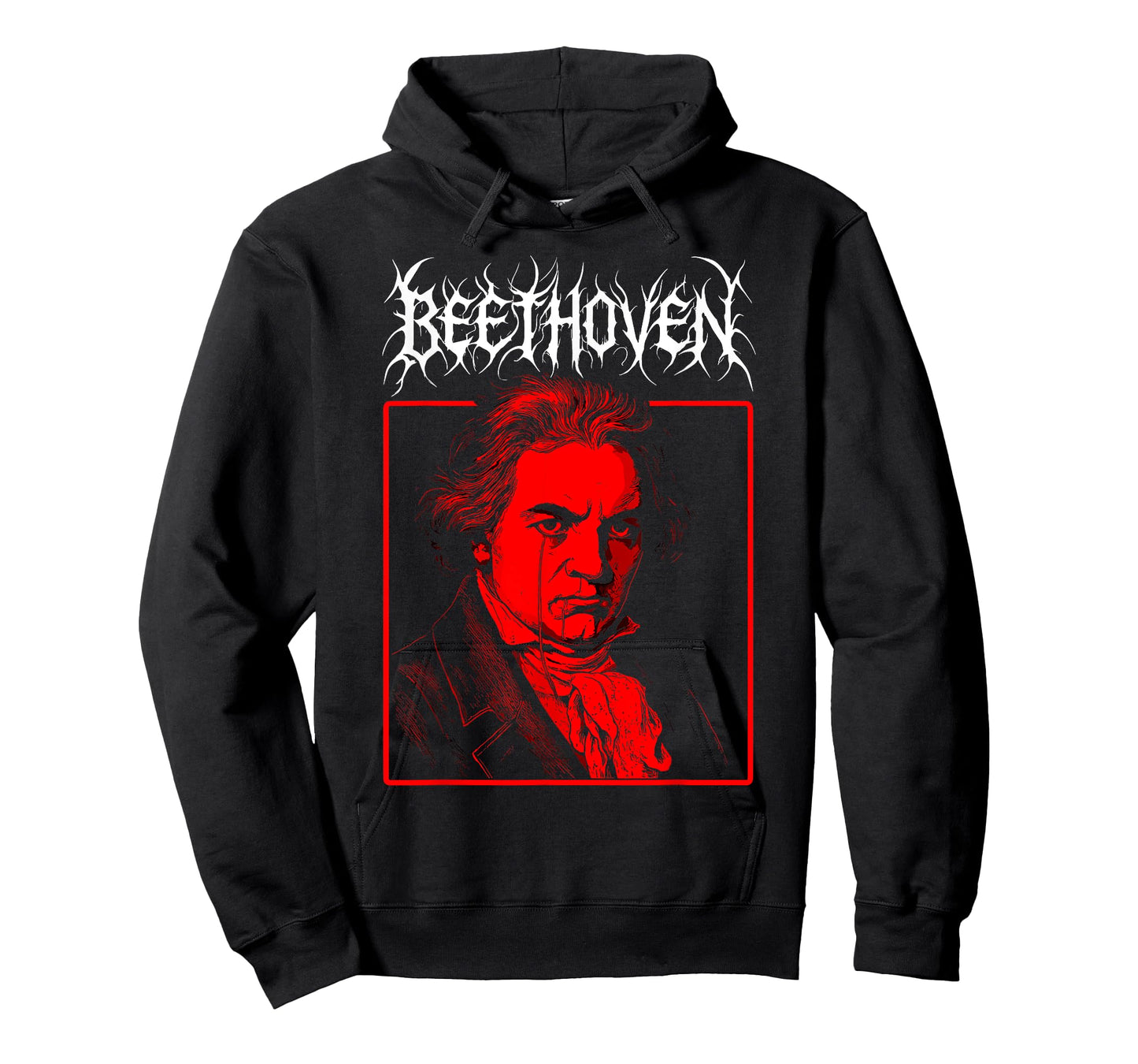 Beethoven Death Metal, Goth Classical Music Composer Meme T-Shirt