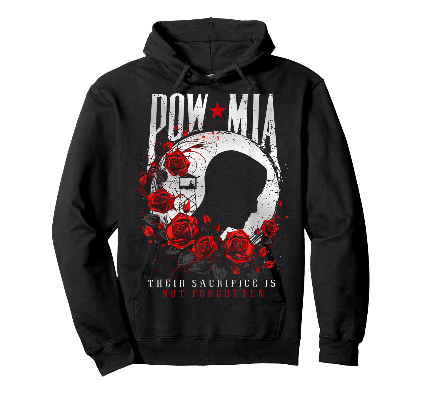 POW/MIA Red Rose T-Shirt