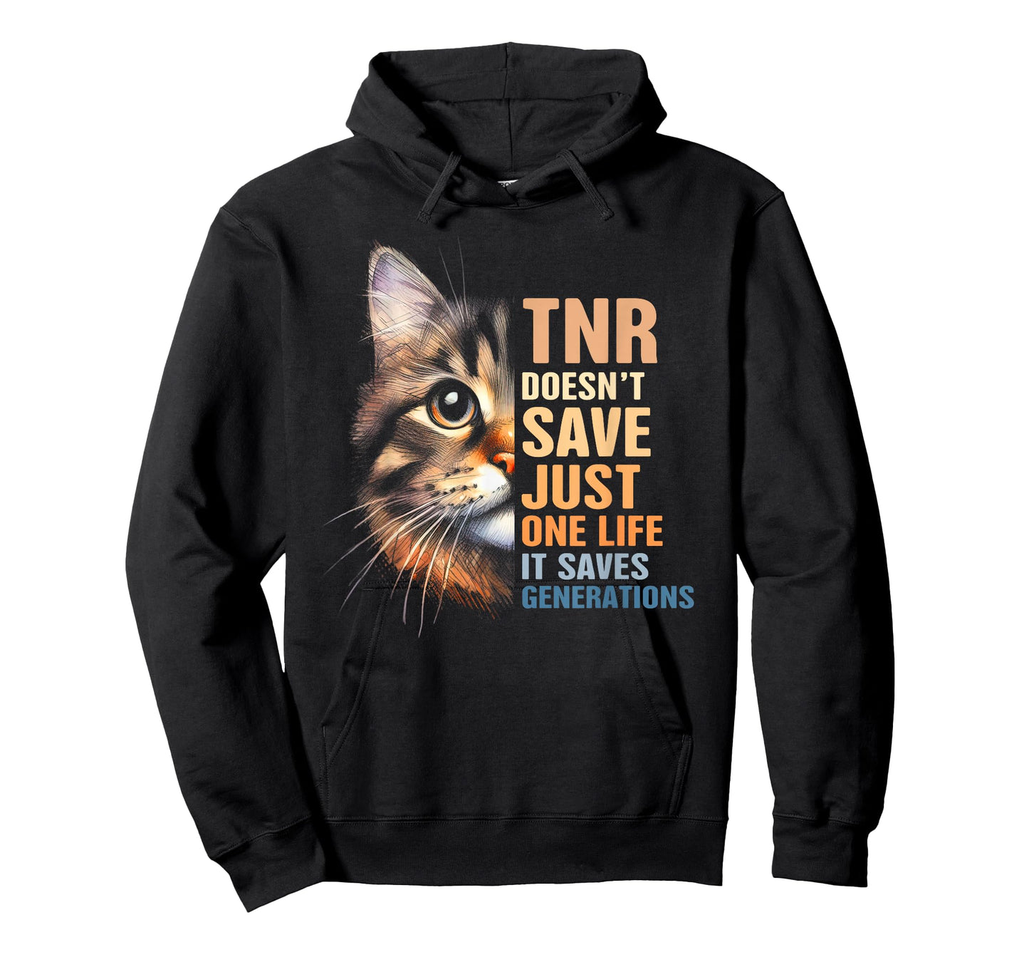 Cat Rescue TNR Doesn't Save Just One Life Saves Generations T-Shirt