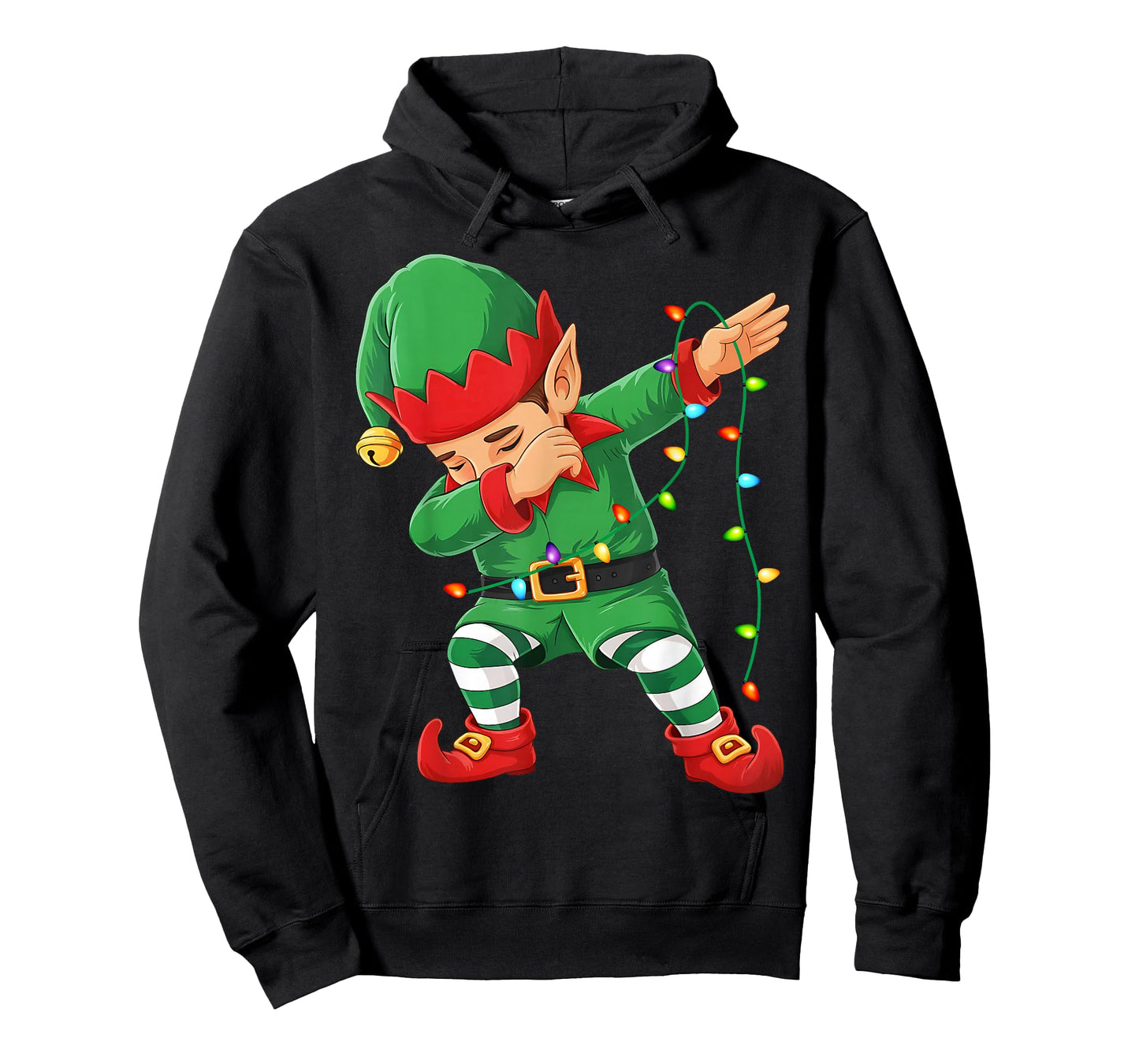 Dabbing Elf Squad Christmas Matching Family Men Boy Kids Elf T-Shirt
