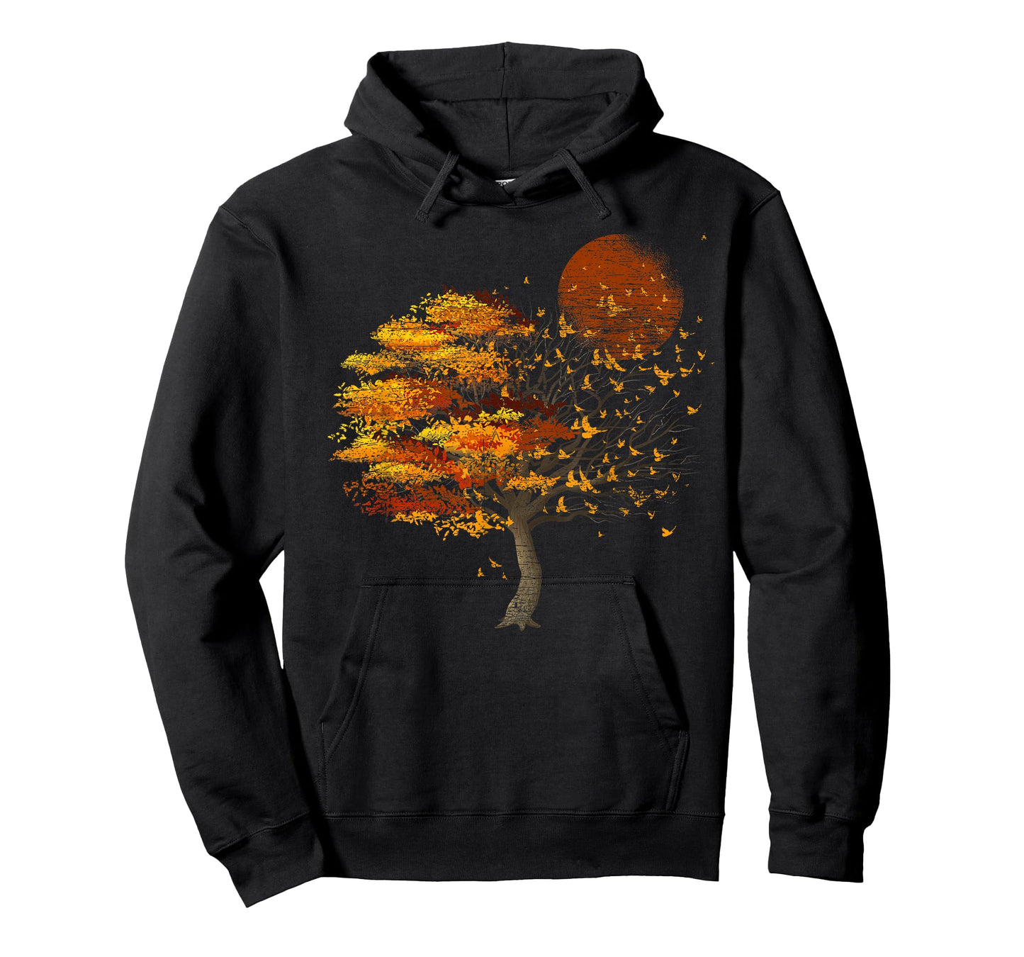 Full Moon Flock of Birds Tree Outdoor Wildlife Nature Forest T-Shirt