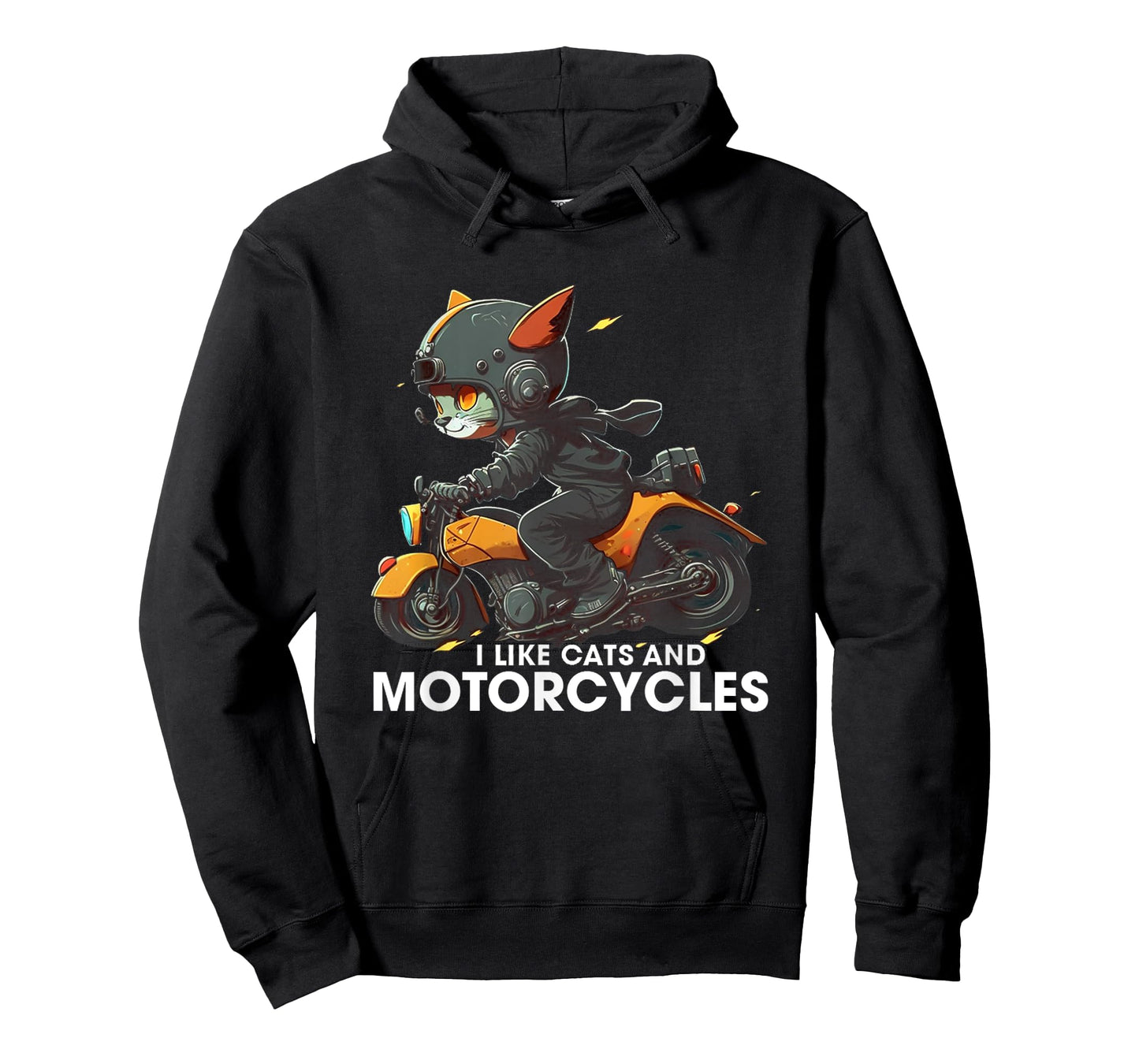 I Like Cats And Motorcycles cat riding motorcycle cute cat Men Women T-Shirt