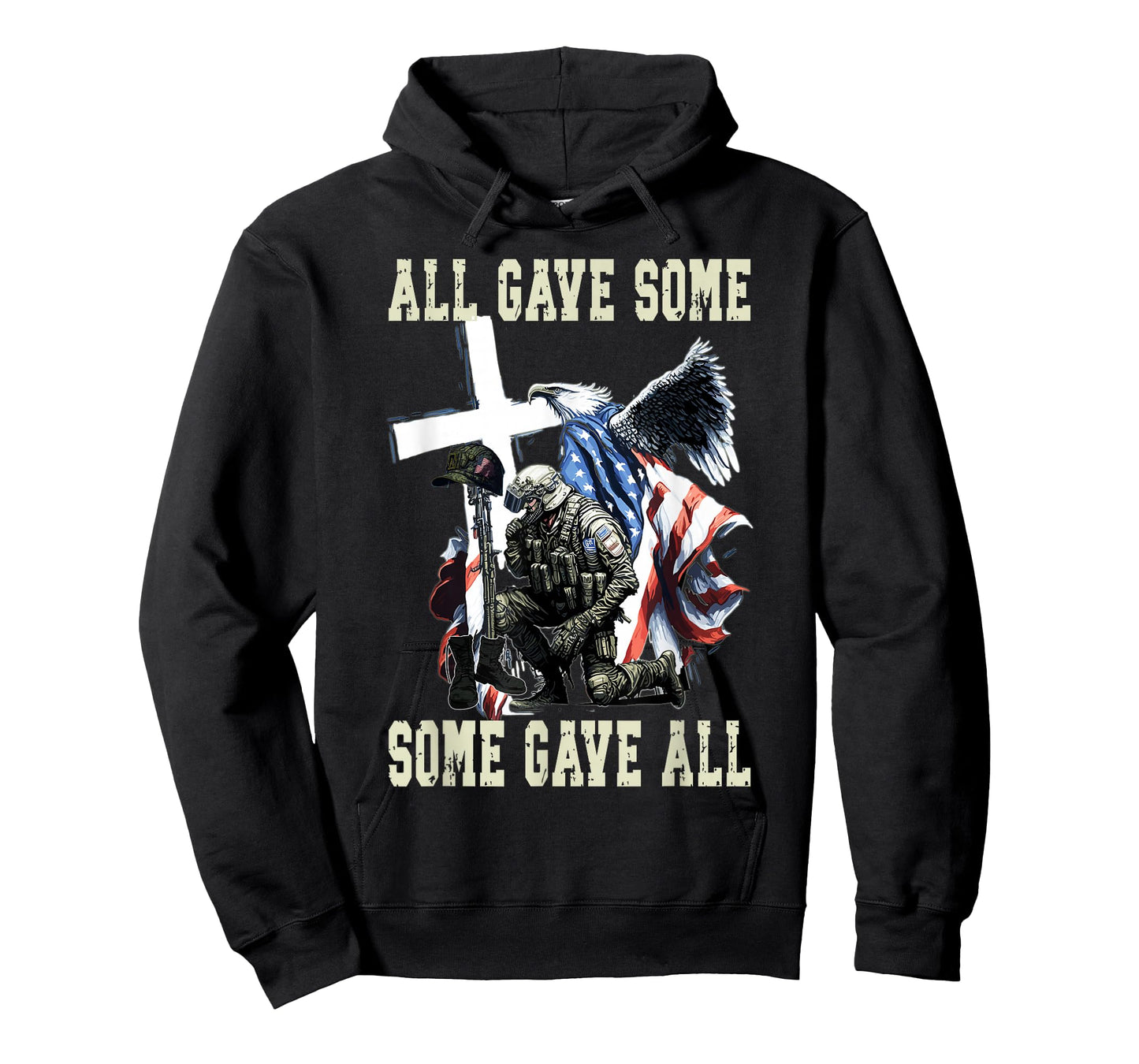 All Gave Some Some Gave All US Flag Soldier Memorial Day T-Shirt