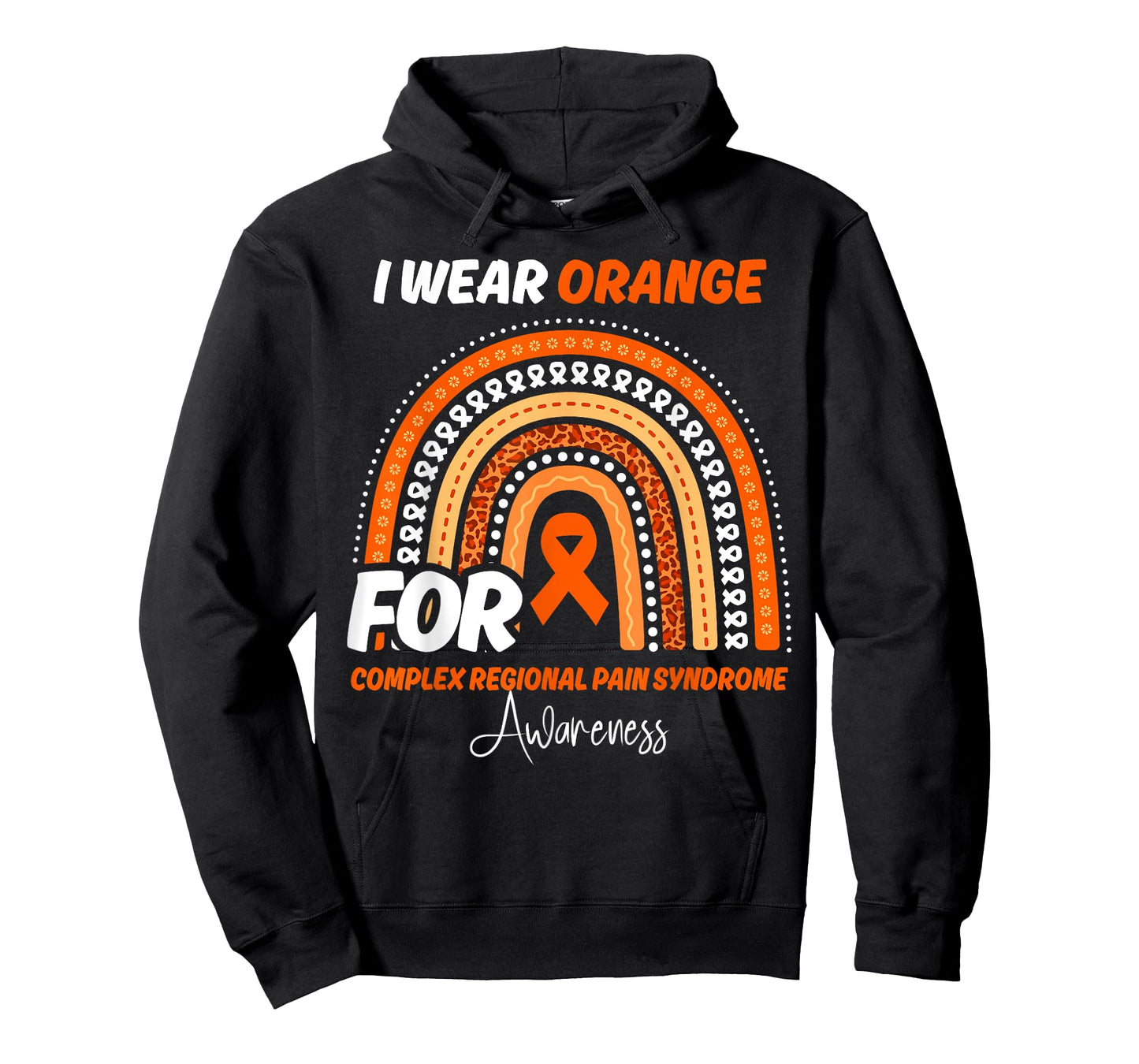 Complex Regional Pain Syndrome Awareness Month Orange Ribbon T-Shirt