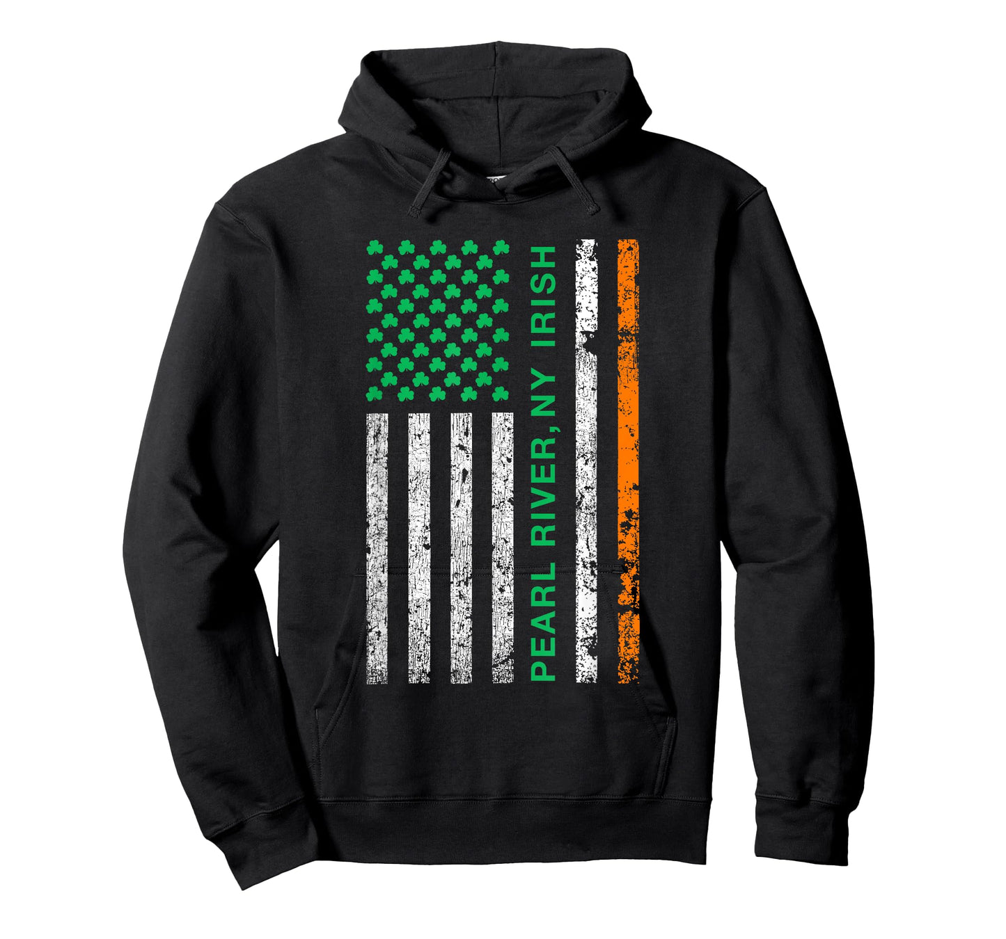 Pearl River New York Irish American Ireland US Flag Women Kids Men T-Shirt