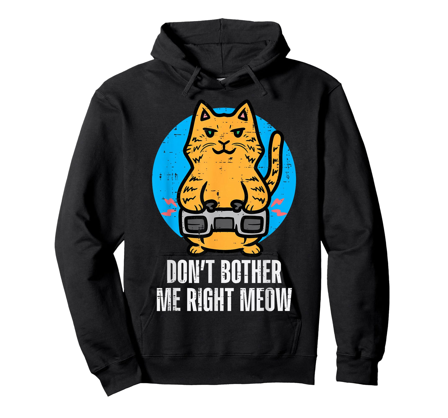 Gamer Cat Dont Bother Me Meow Funny Gaming Men Boys Kids T-Shirt