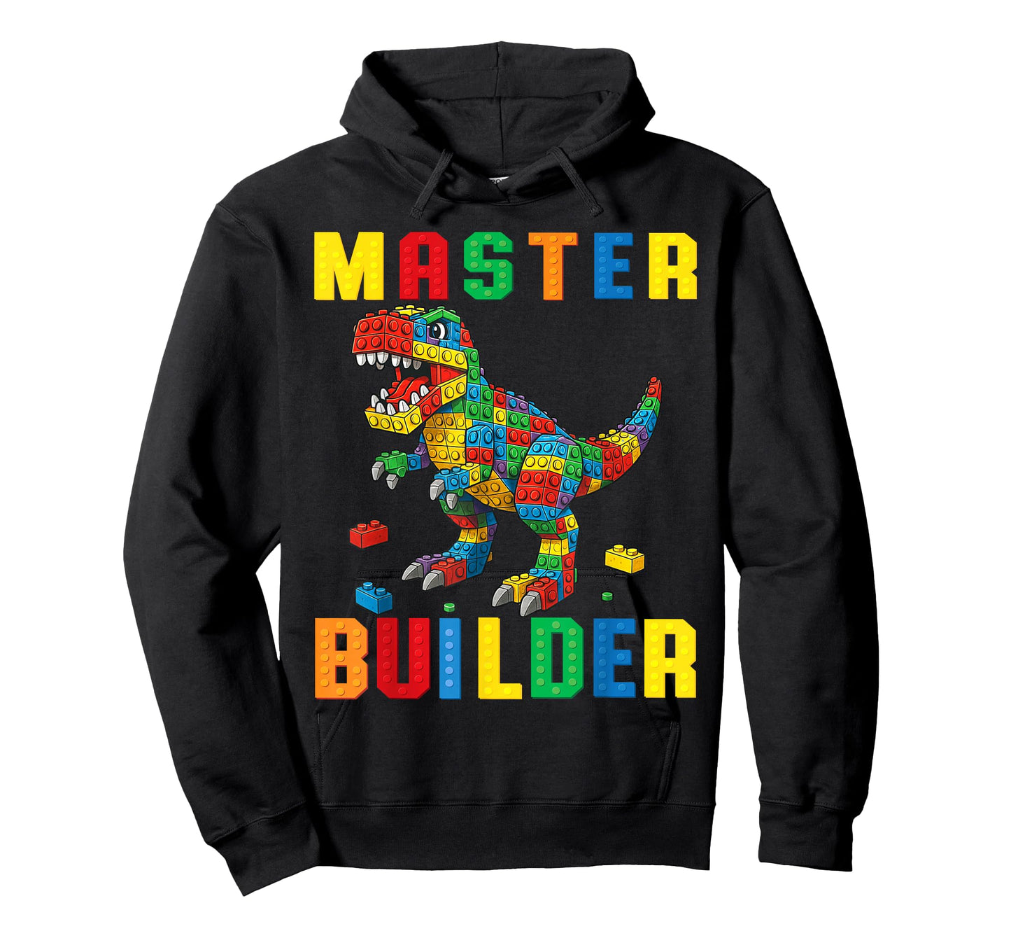 Funny Family Master Builder Building Bricks Blocks Kids Boys T-Shirt