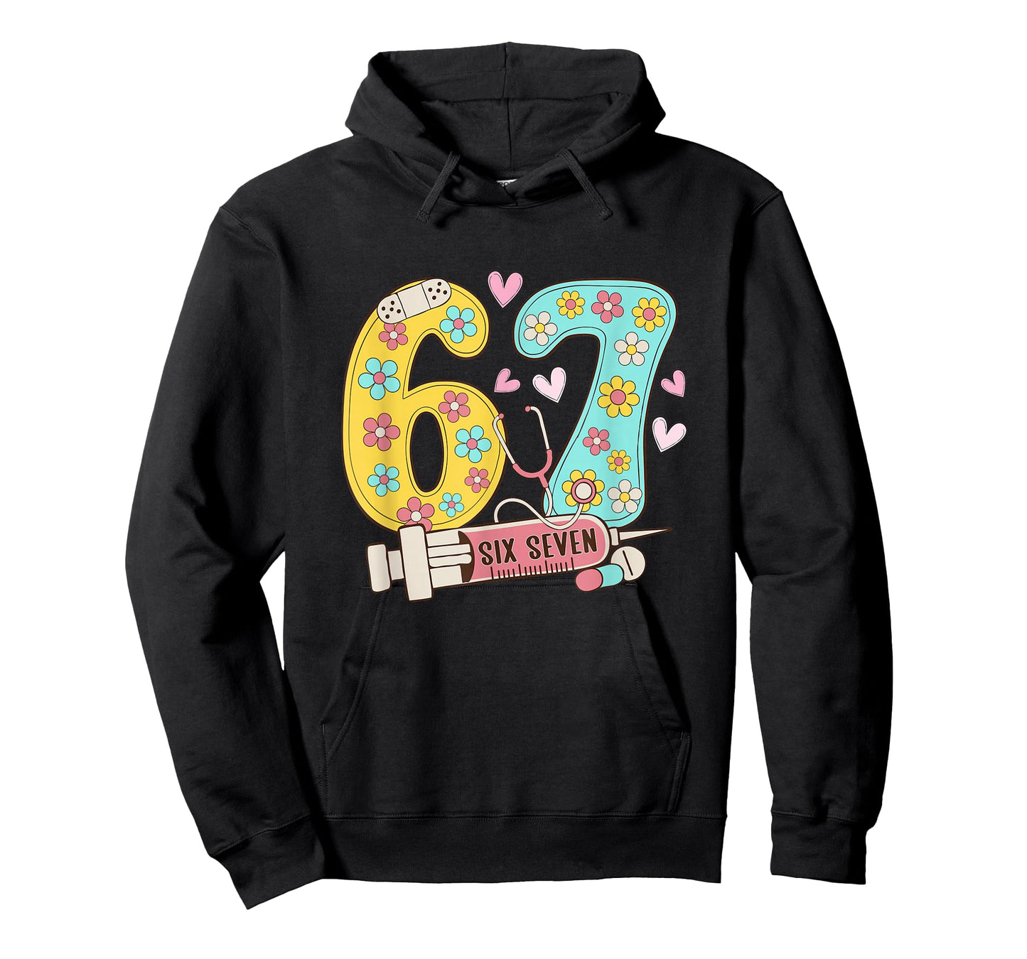 67 Shirt for Nurse 6 7 Meme Women Doctor Nursing Six Seven T-Shirt