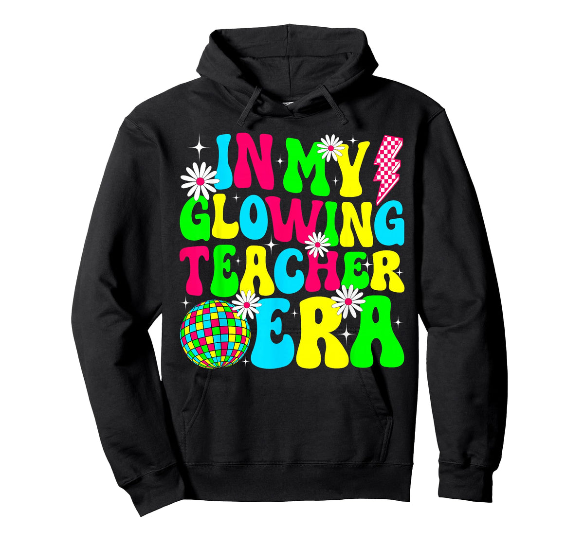 Retro Groovy in My Glowing Teacher Era Happy Teacher's Day T-Shirt