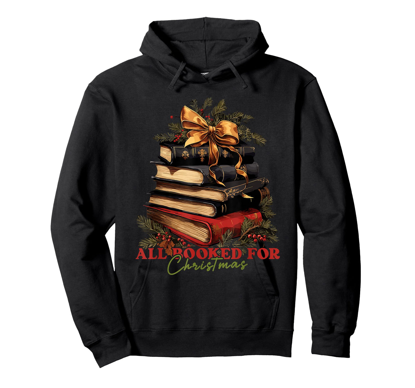 All booked for Christmas, Christmas Book Tree for Teacher T-Shirt