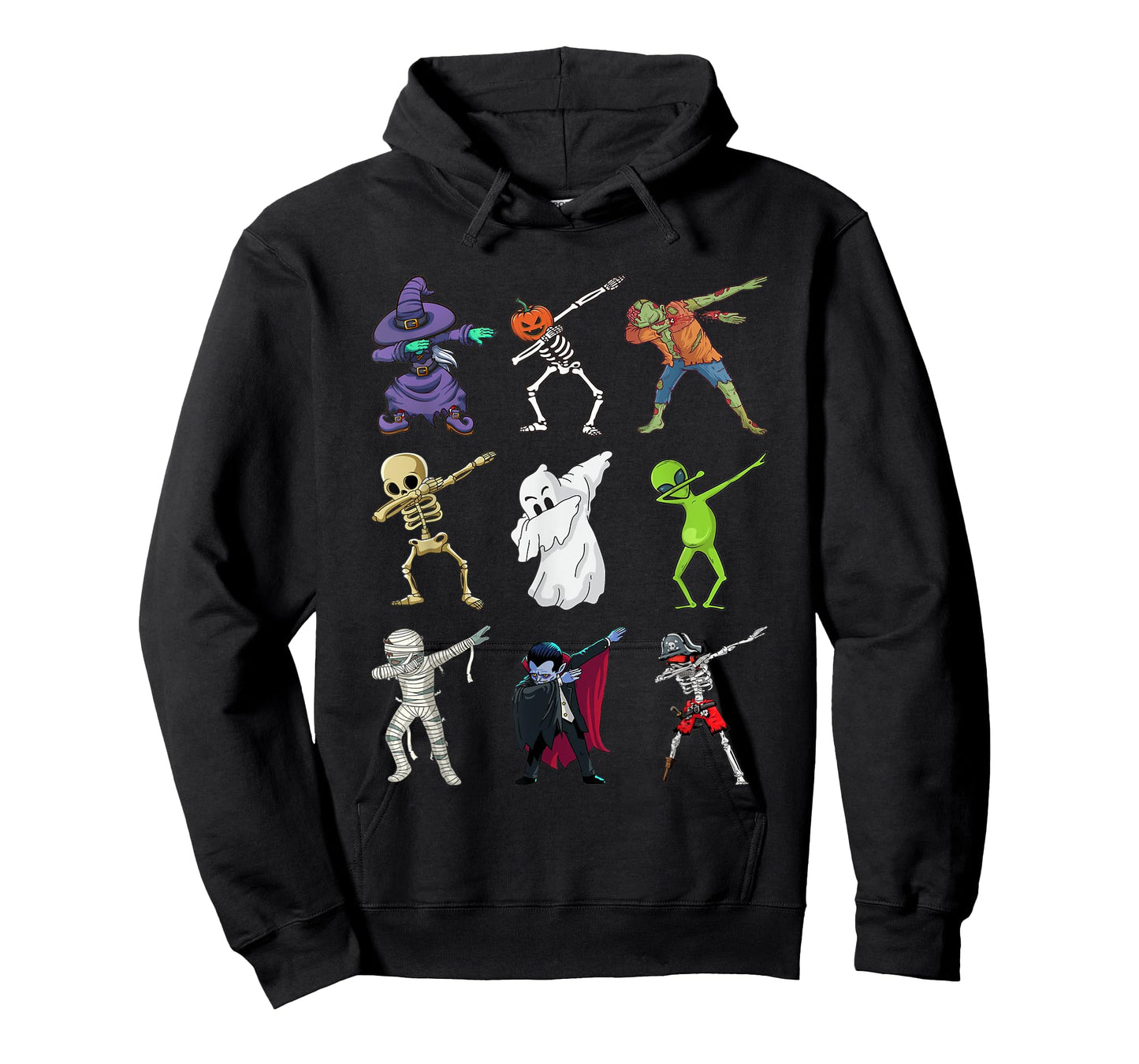 Halloween Dabbing Skeleton Witch Vampire Mummy Zombie Pirate T-Shirt
