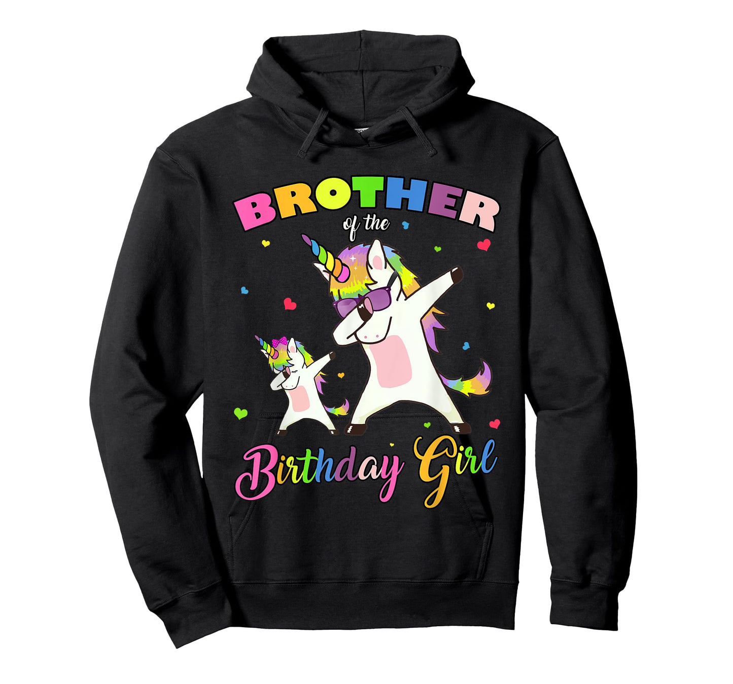 Brother of the Birthday Girl Unicorn Birthday Princess Dab T-Shirt