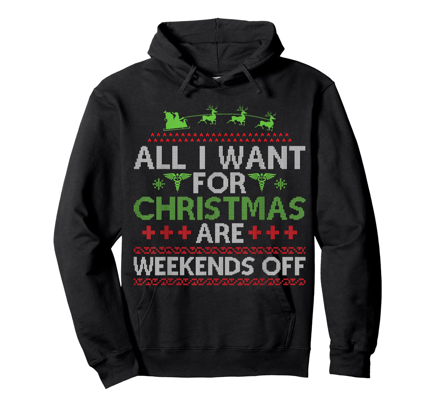 Christmas Santa Nurse Ugly Christmas Sweater T-Shirt