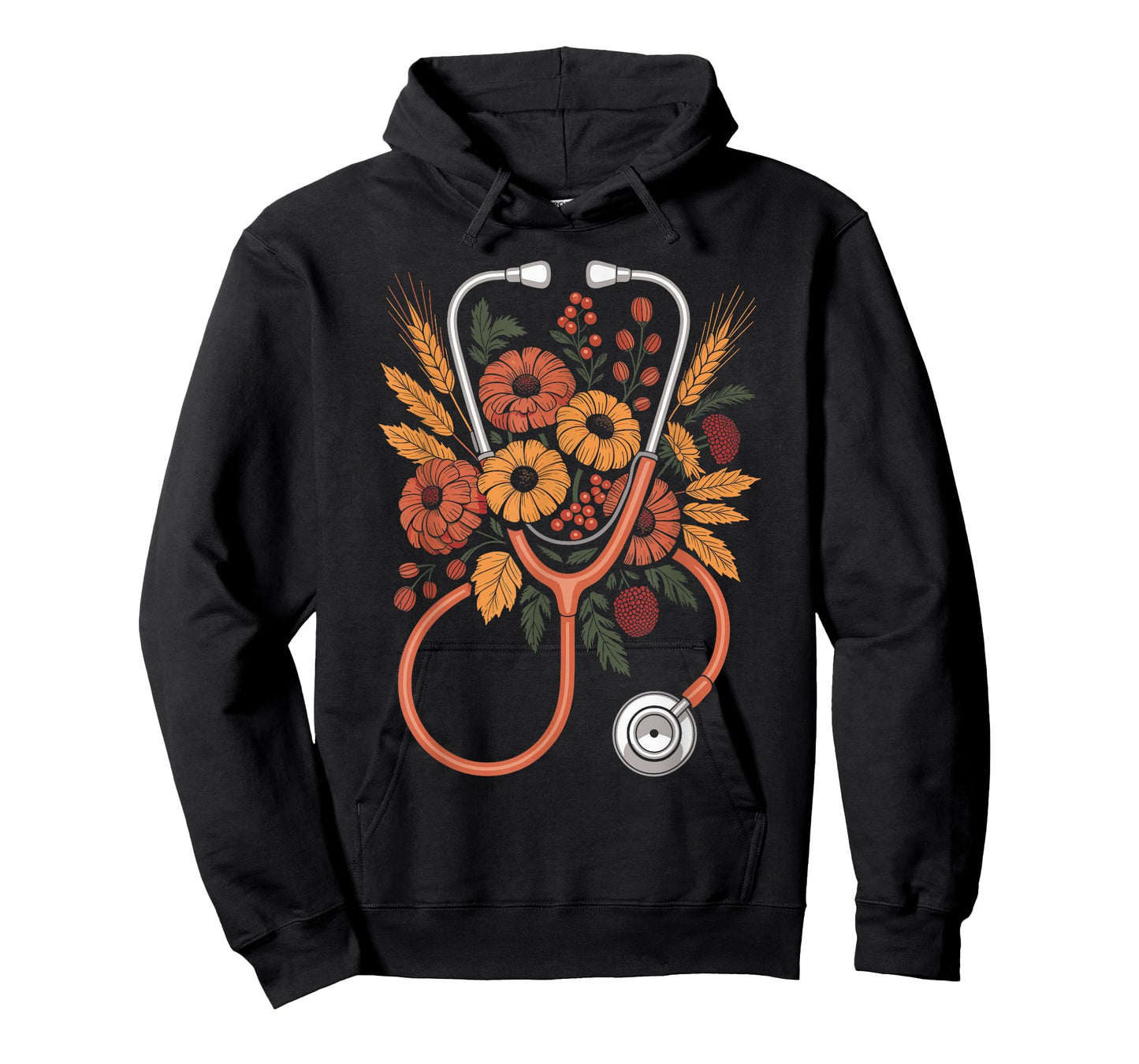 Cute Stethoscope Autumn Nurse Fall T-Shirt