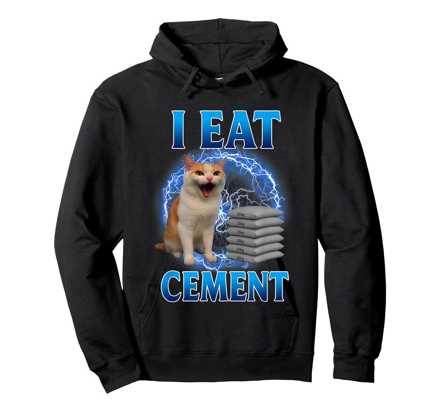I Eat Cement Cursed Cat Funny Oddly Specific Dank Meme T-Shirt
