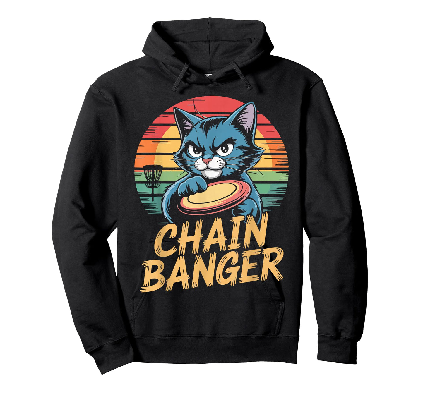 Chain Banger Disc Golf Cat Humor T-Shirt