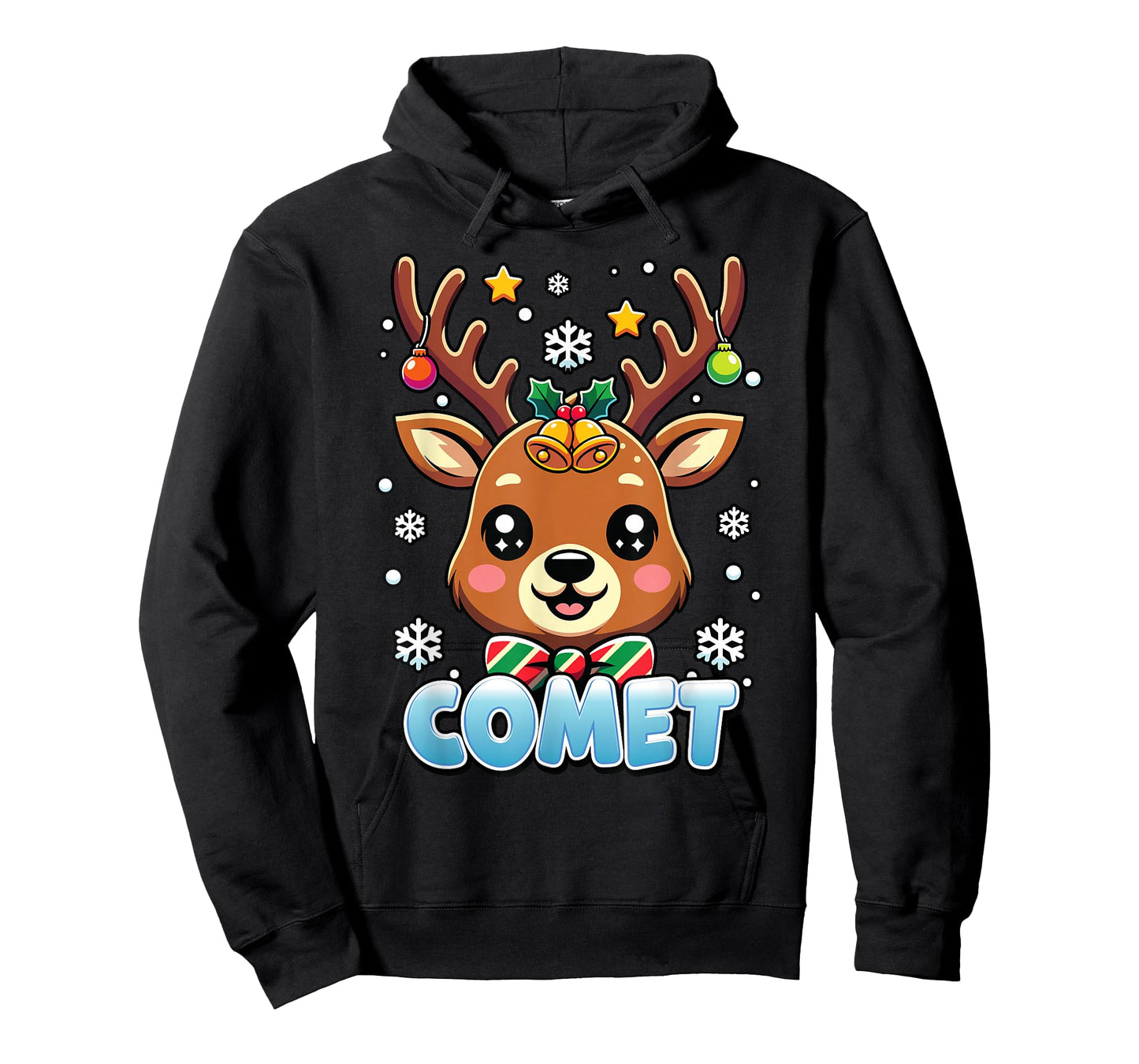 Santa’s Reindeer Comet Christmas Costume Design T-Shirt