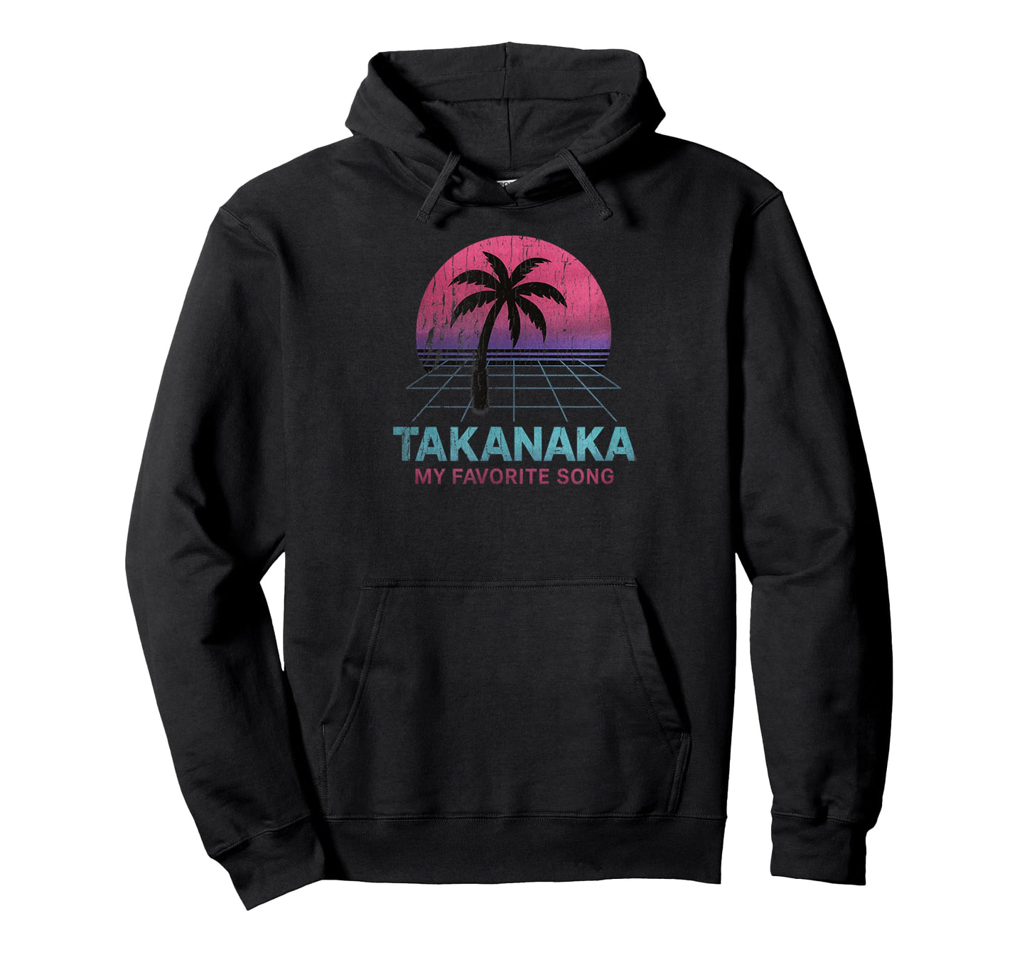 Vintage Takanaka Retro Sunset Design Palm My Favorite Song T-Shirt