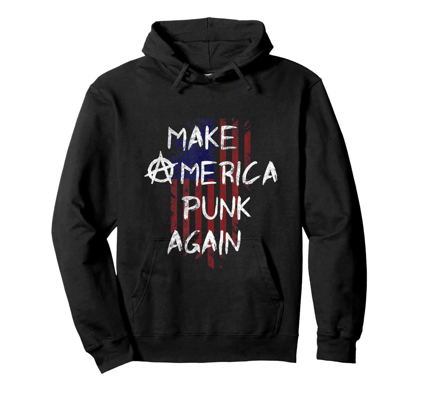 Punk Rocker 80s Design with Make America Punk Again Flag T-Shirt