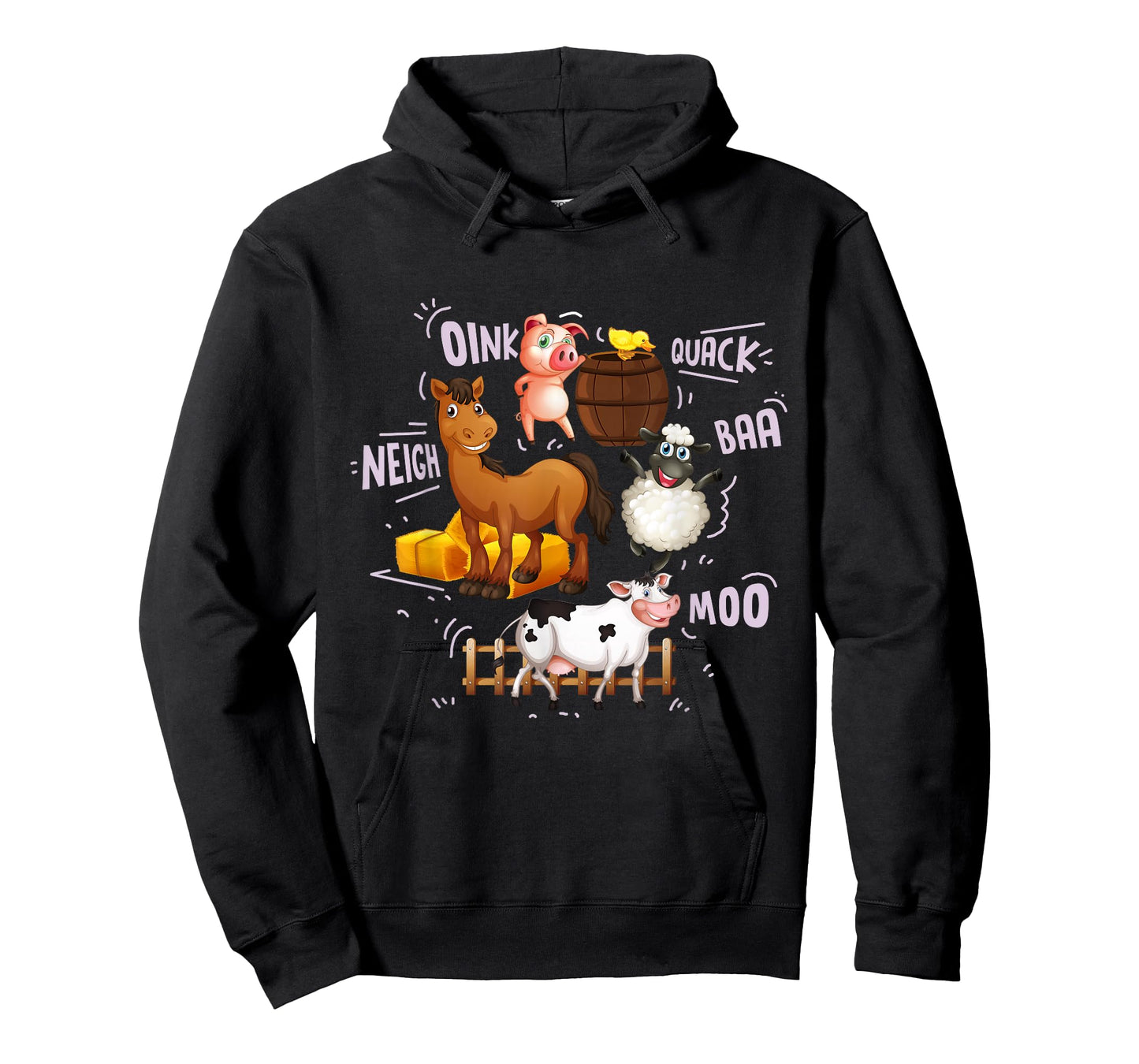 Cute Farm Animals With Sounds T-Shirt