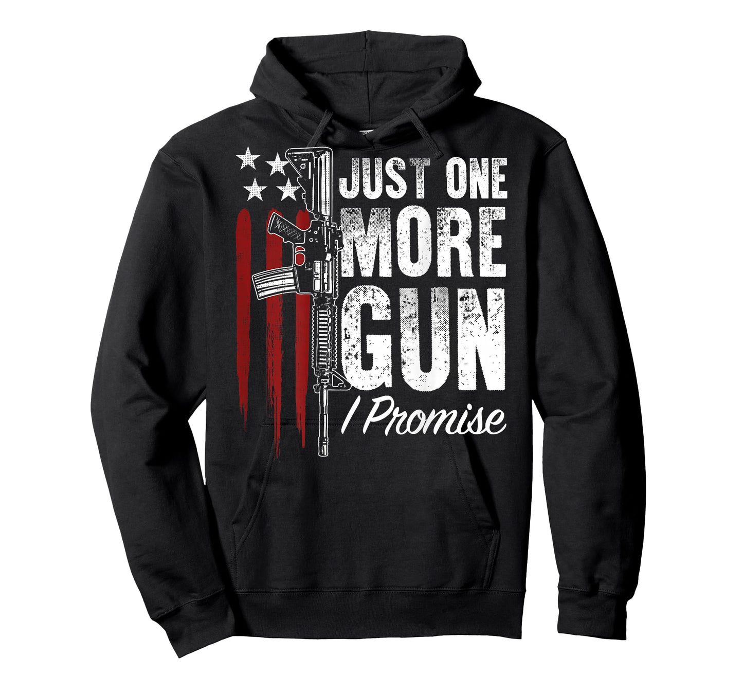 Just One More Gun I Promise Gun Rights American Flag On Back T-Shirt