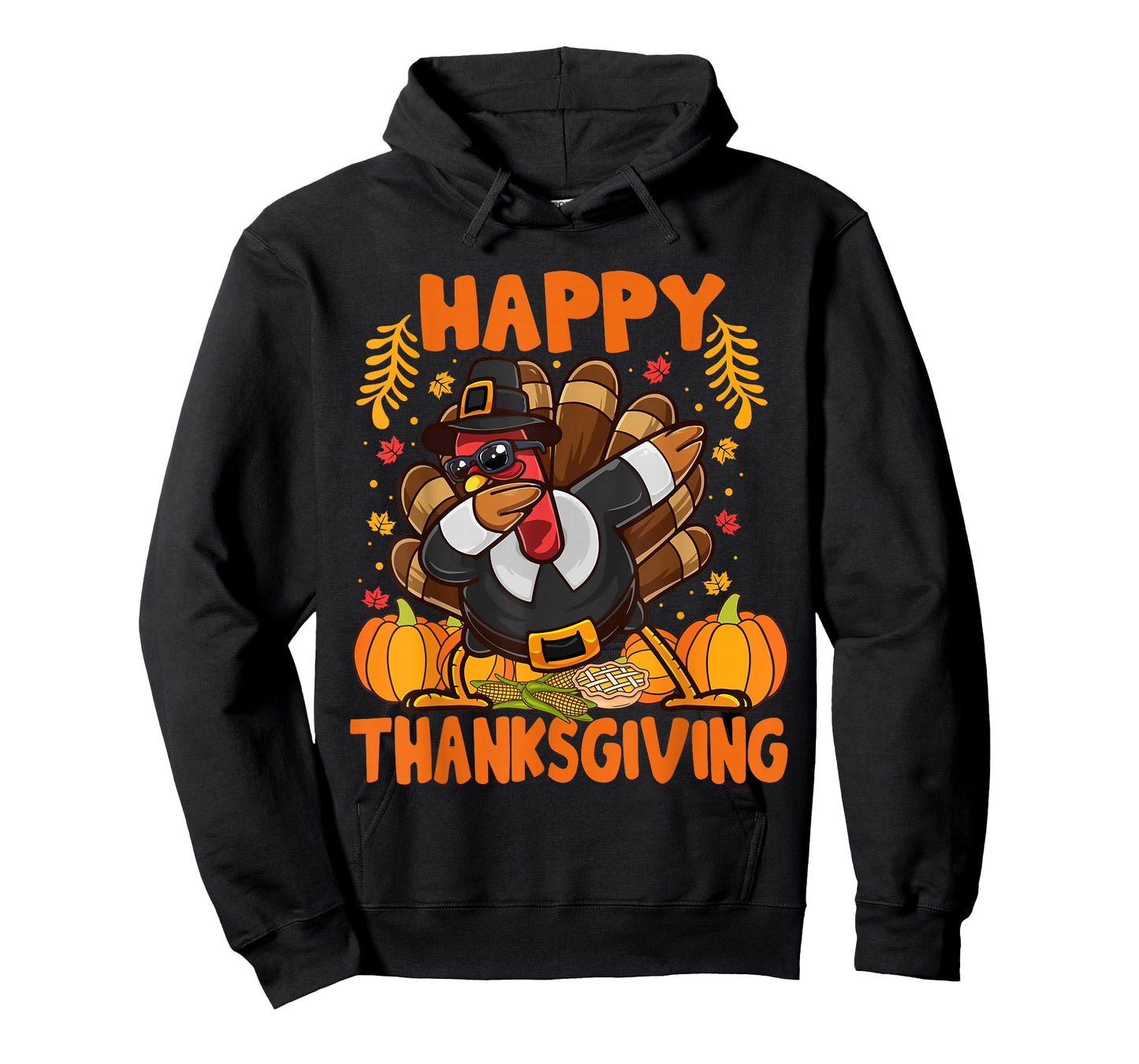 Happy Thanksgiving Dabbing Turkey Day Men Women Kids T-Shirt