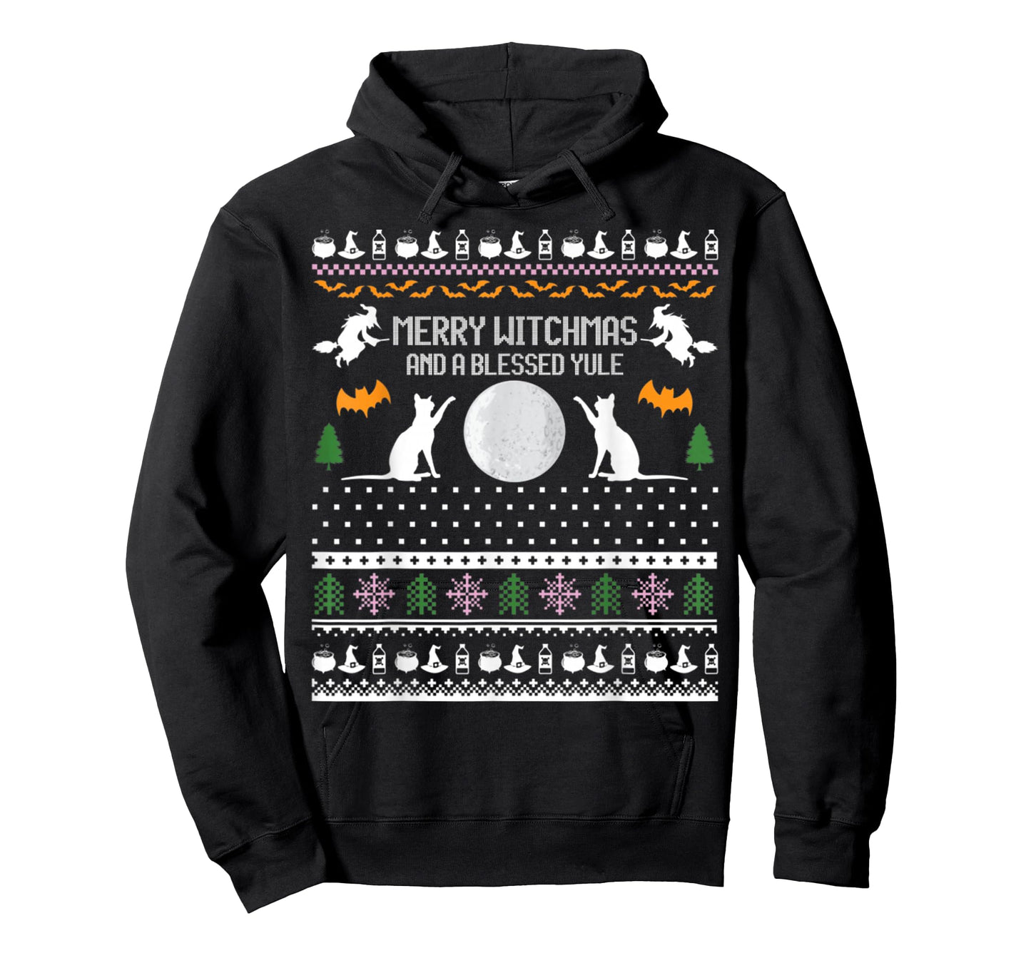 Merry Witchmas Cat Ugly Christmas Sweaters T-Shirt