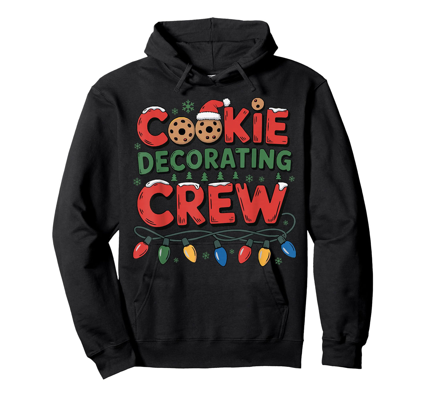 Cookie Decorating Crew Christmas Baking Baker Santa Hat T-Shirt
