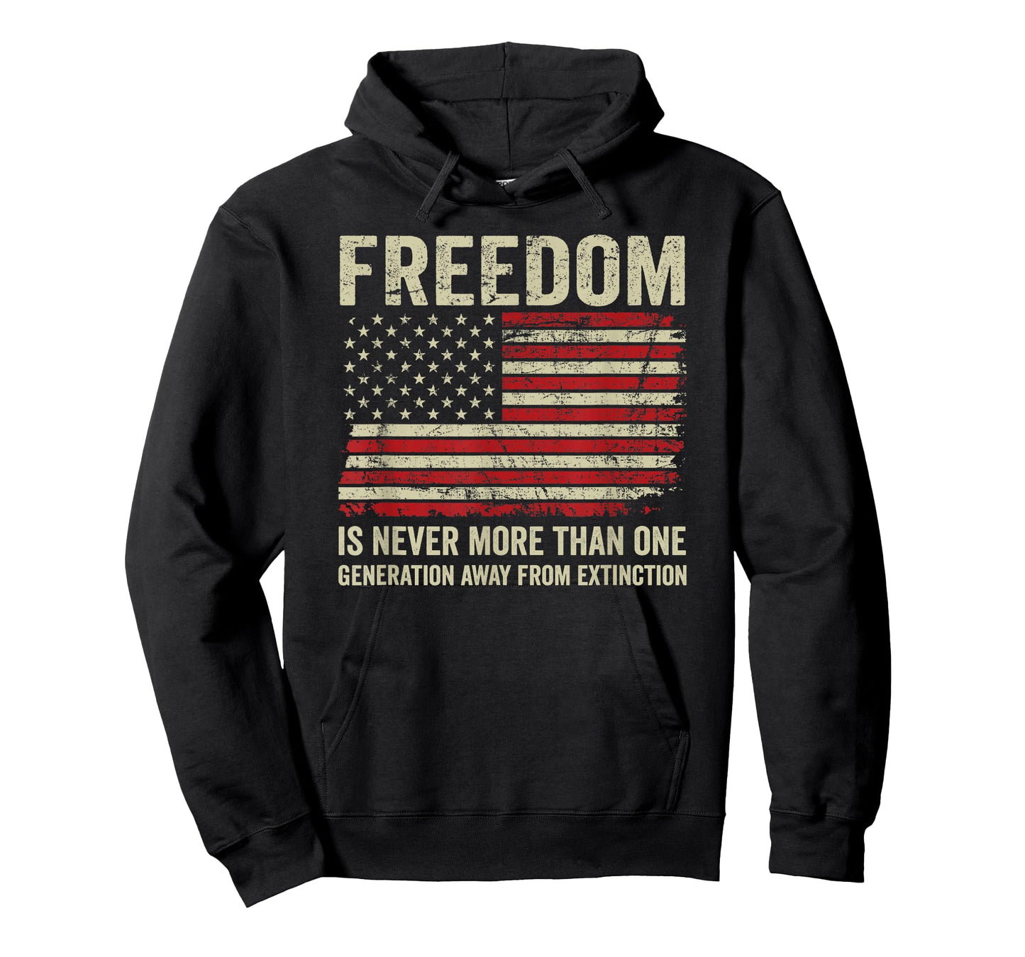 Freedom Extinction - Patriotic American Rights USA Flag T-Shirt