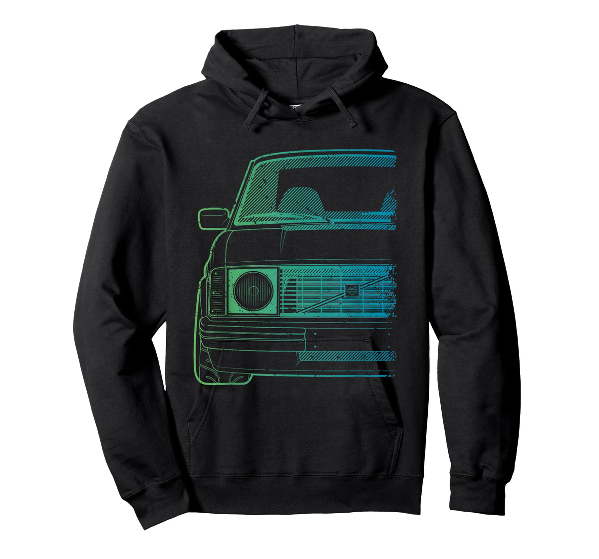 Vintage 240 Turbo Green Gradient Tshirt T-Shirt