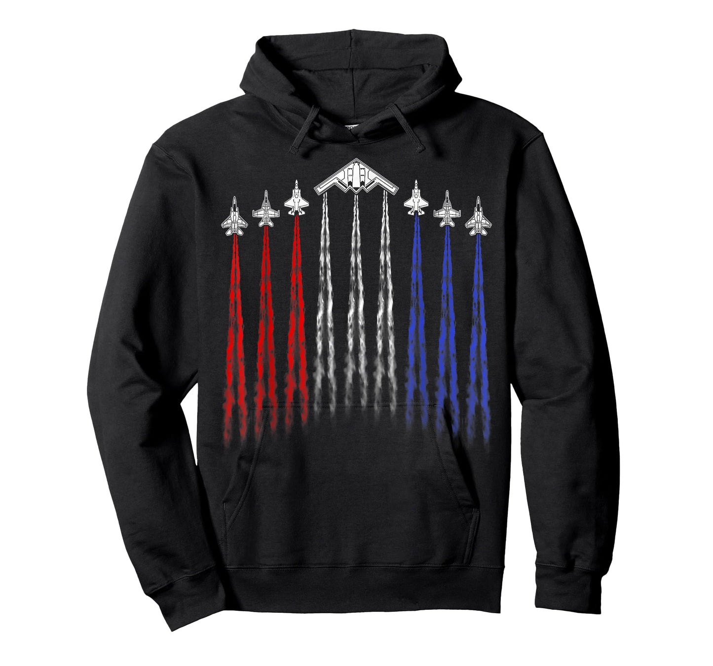 4th Of July Fighter Jet Airplane Red White Blue Patriotic T-Shirt