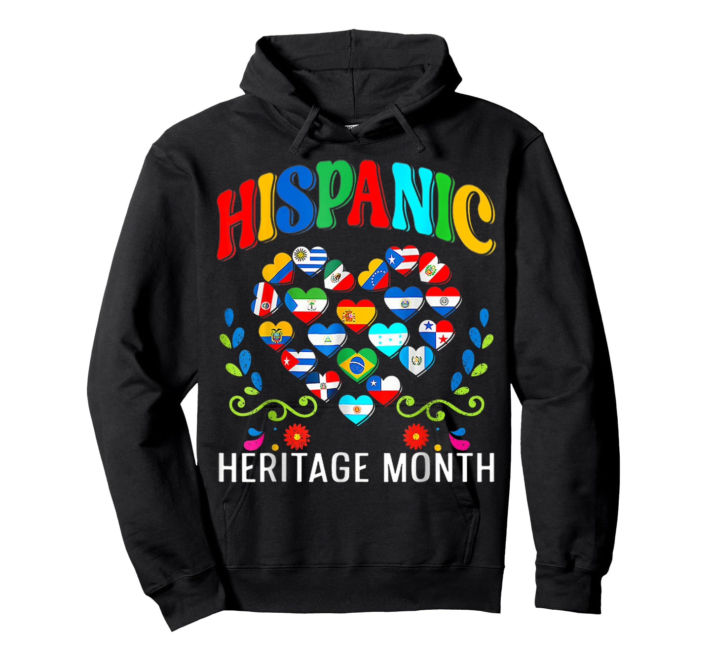 Happy National Hispanic Heritage Month All Countries Love T-Shirt