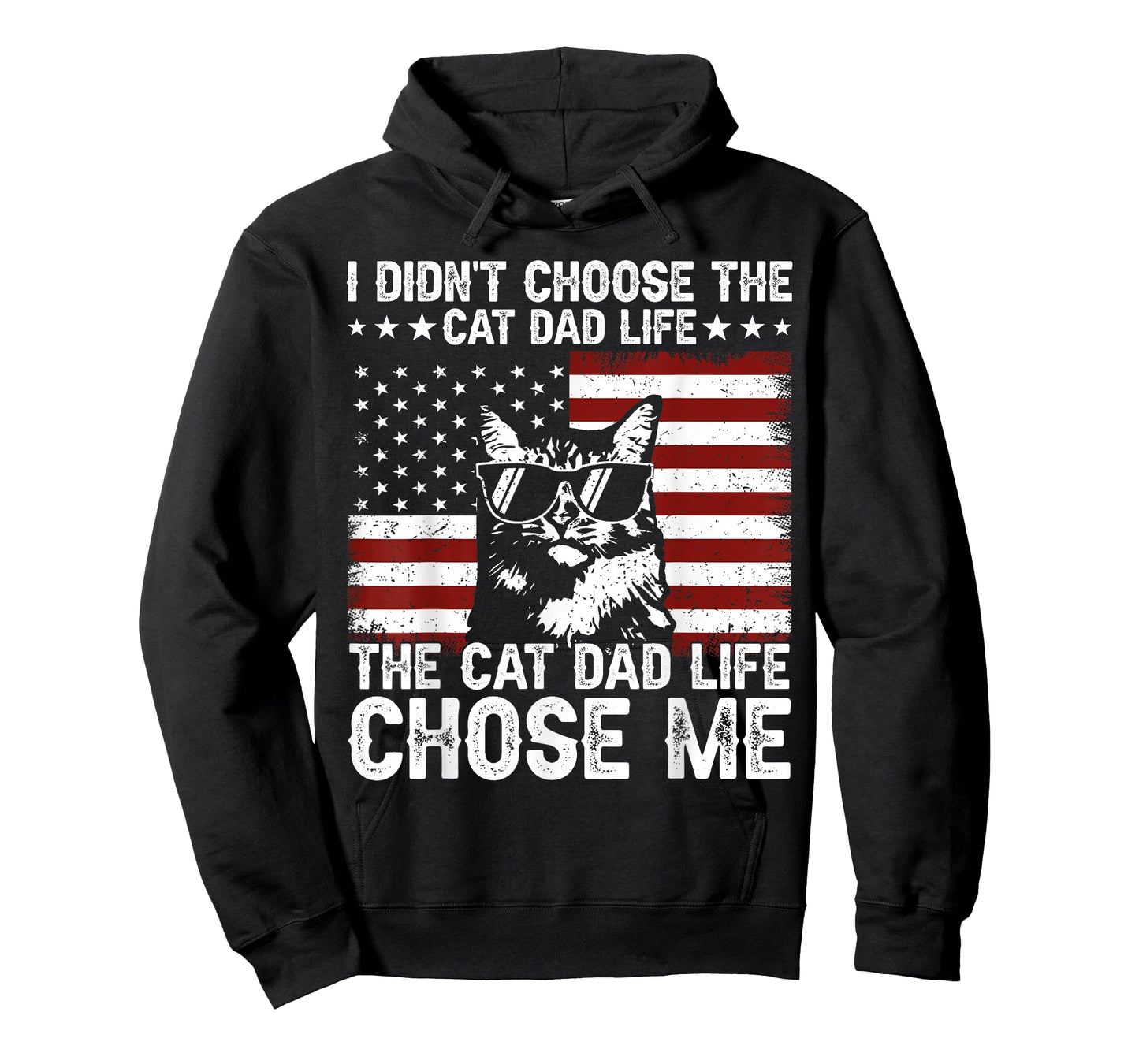 I Didn't Choose The Cat Dad Life The Cat Life Chose Me T-Shirt