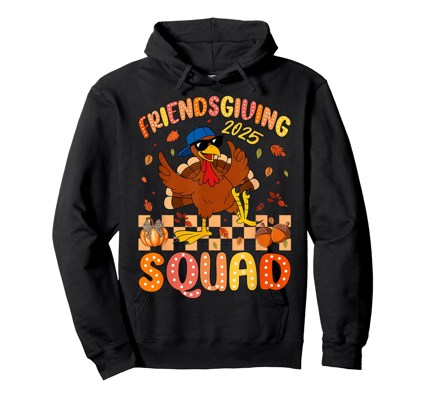 Friendsgiving Squad 2025 Thanksgiving Turkey Women Men Kids T-Shirt
