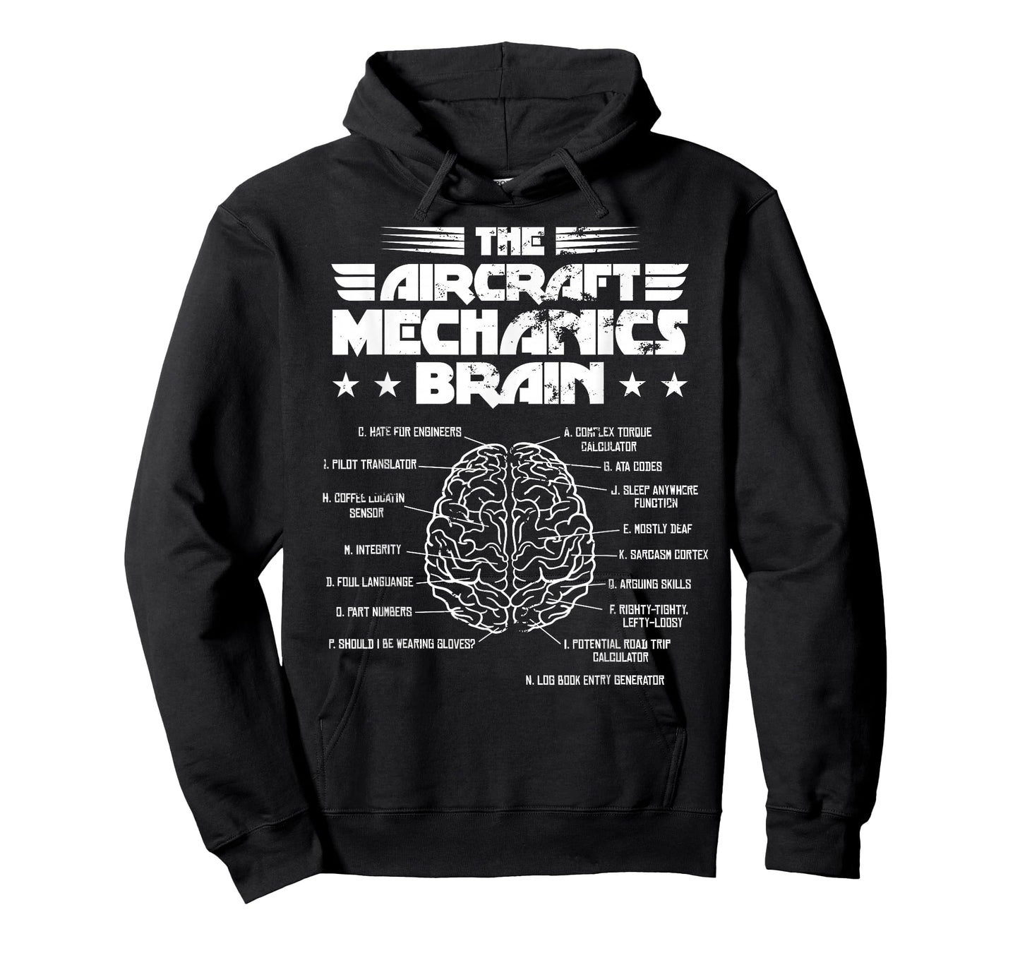 Aircraft Mechanics Brain Aviation Gift T-Shirt