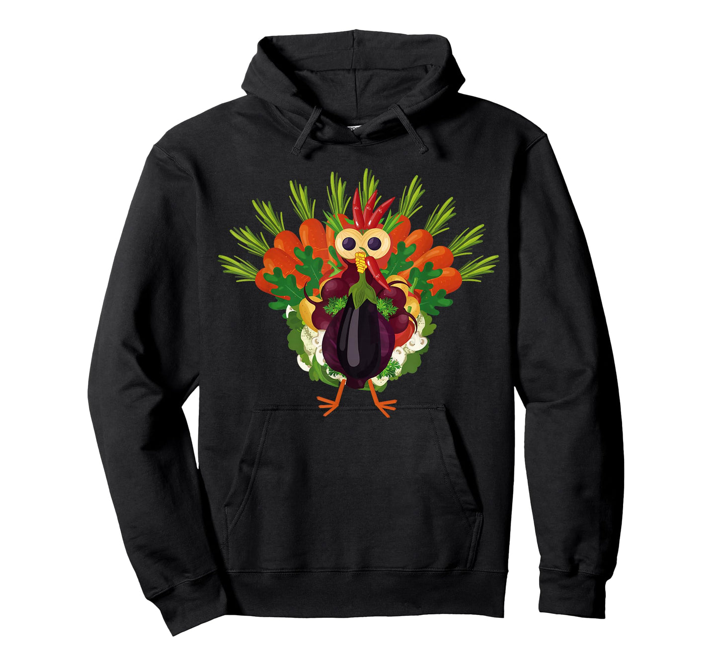 Funny Turkeys For Thanksgiving Apparel Vegan Thanksgiving Vegetable Meatless Turkey T-Shirt