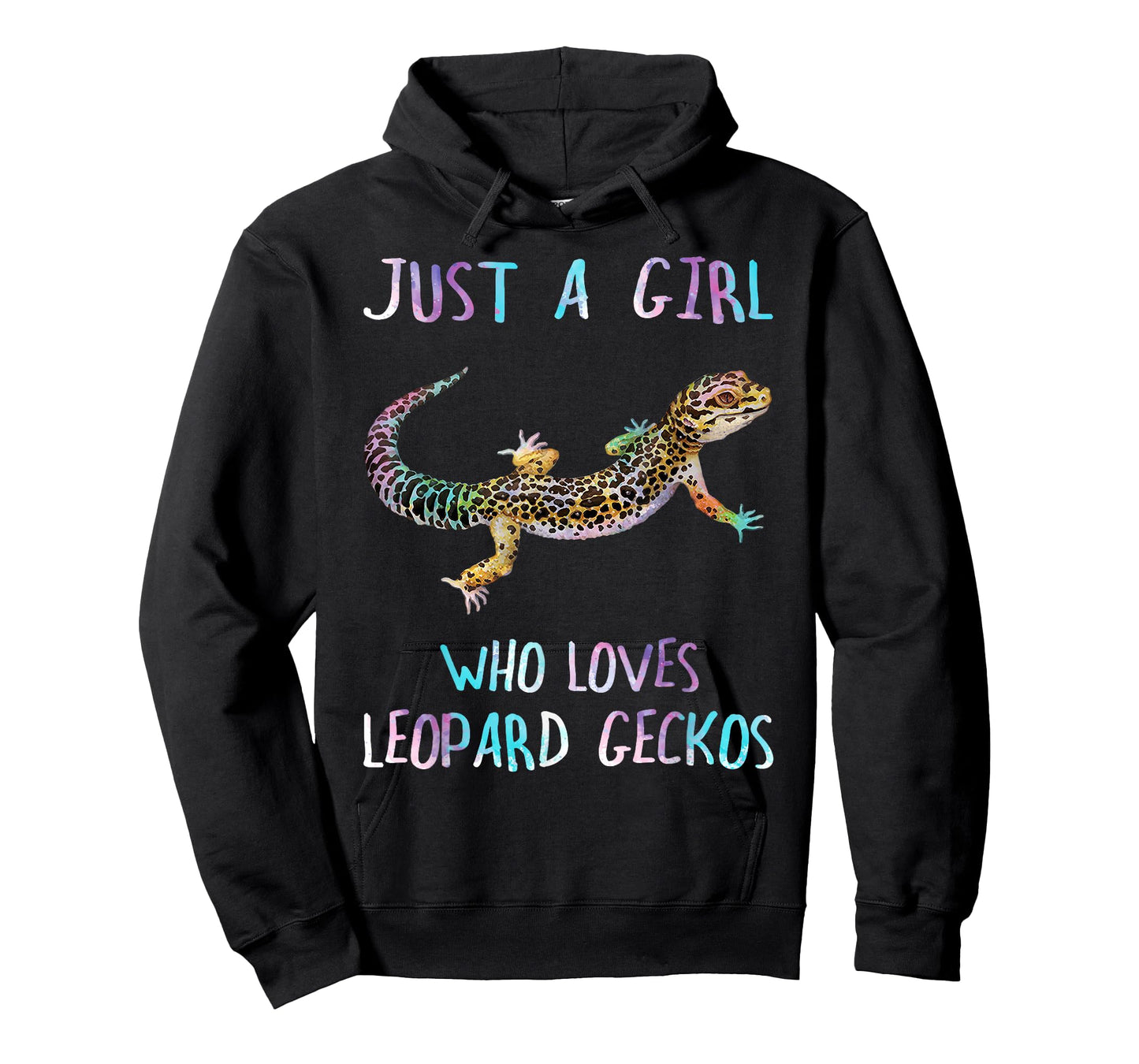 Cute Watercolor Lizard Just A Girl Who Loves Leopard Geckos T-Shirt