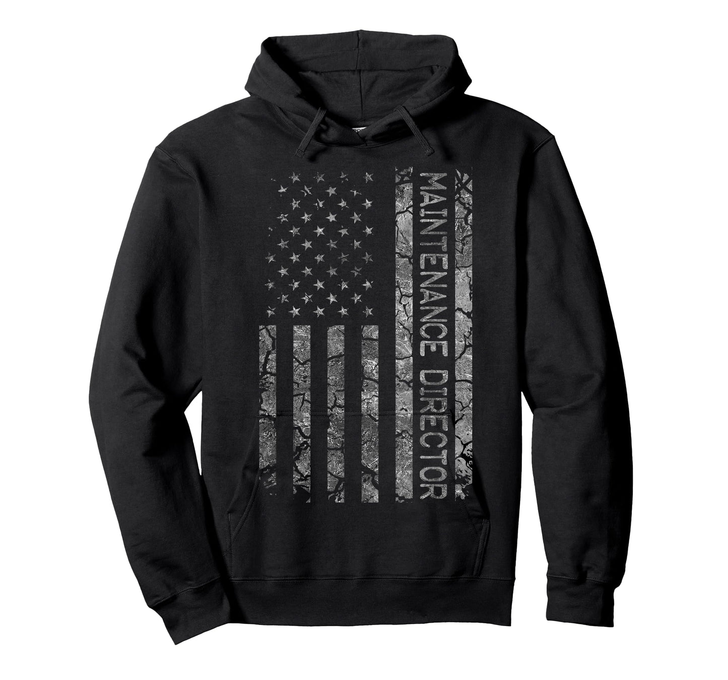 Funny Job Title Worker American Flag Maintenance Director Women Men T-Shirt