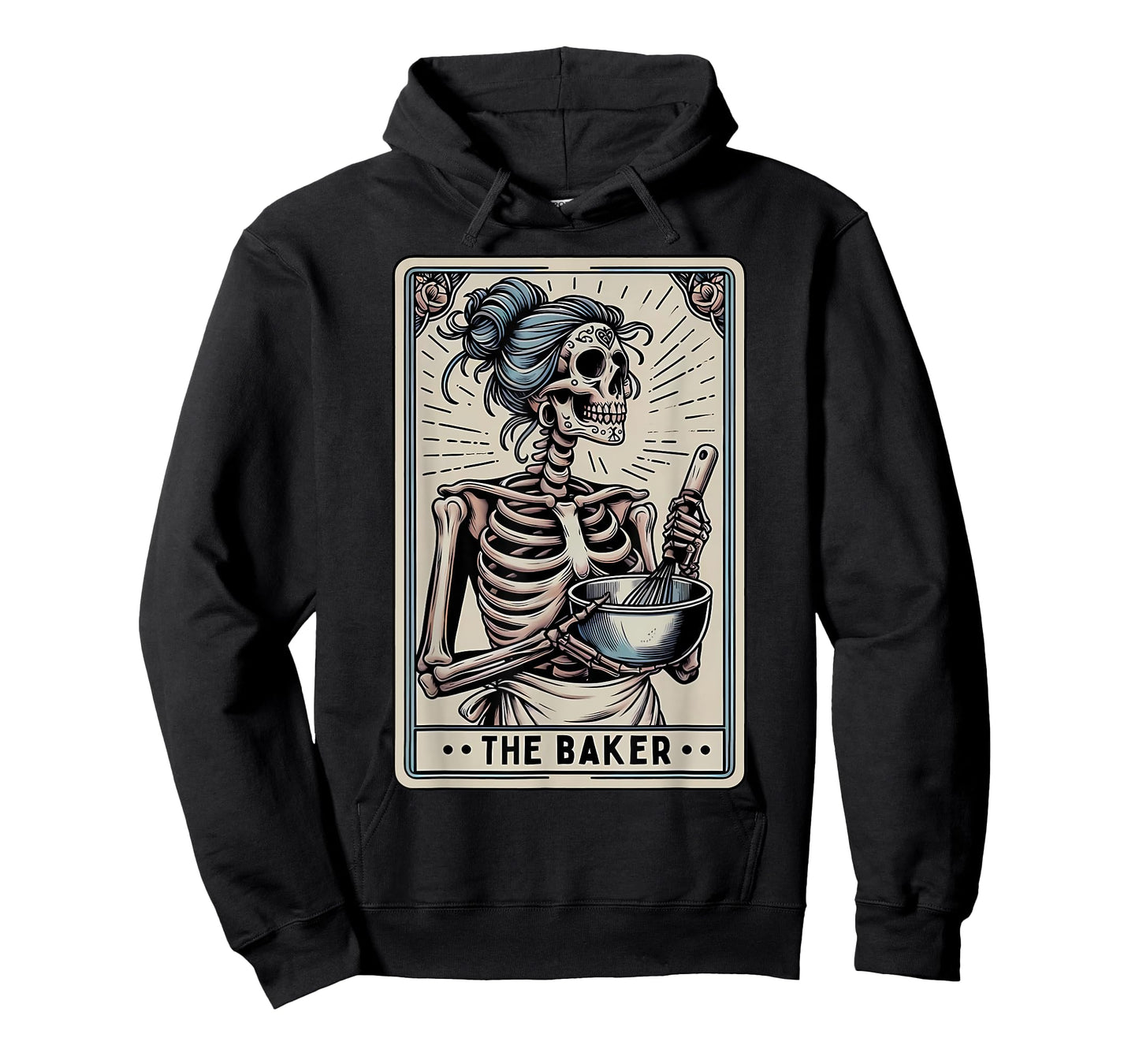 Baker Tarot Card Skeleton Baking Homemaker Mothers Day T-Shirt