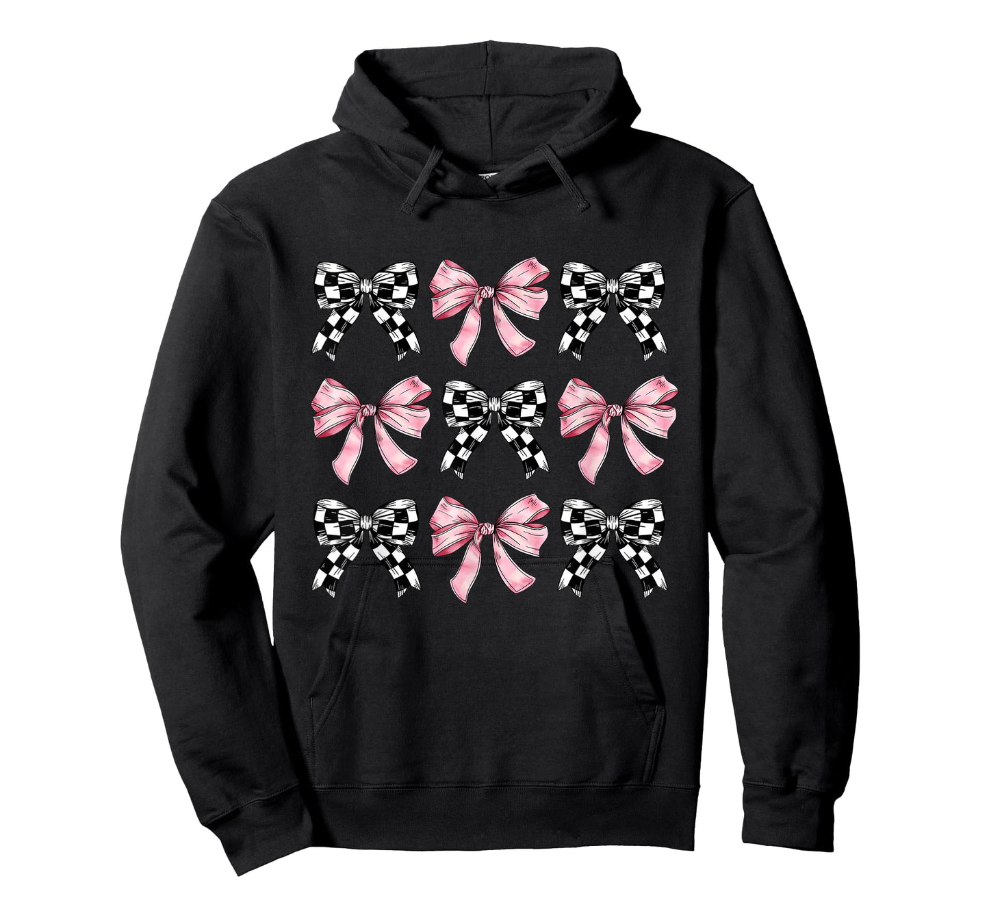 Pink Bows Cute Coquette Checkered Bow y2k Girl Aesthetic T-Shirt