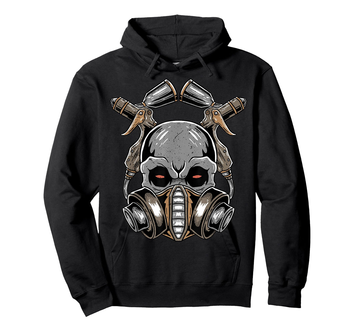 Auto Body Car Vehicle Sprayer Skull Automotive Painter T-Shirt