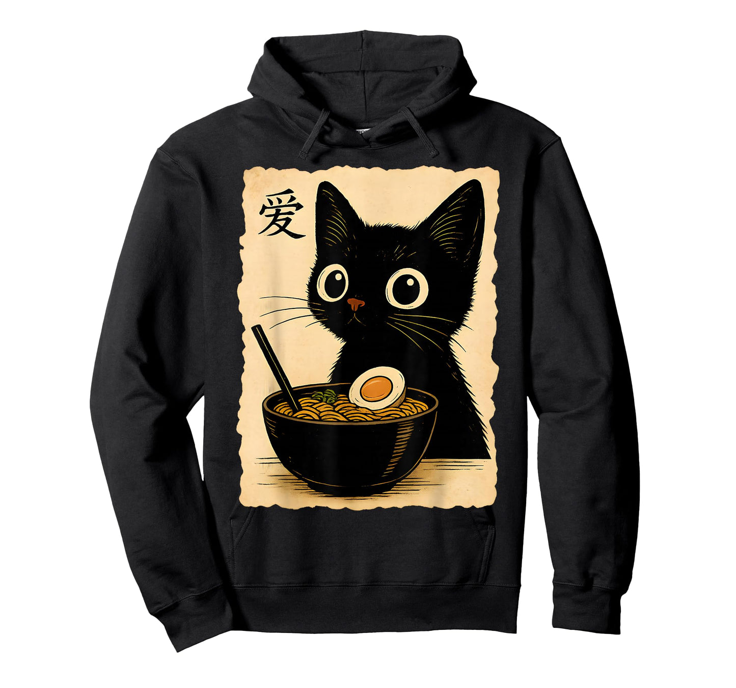 Cat Anime Cute Kawaii Cat Ramen Japanese Funny Graphic T-Shirt