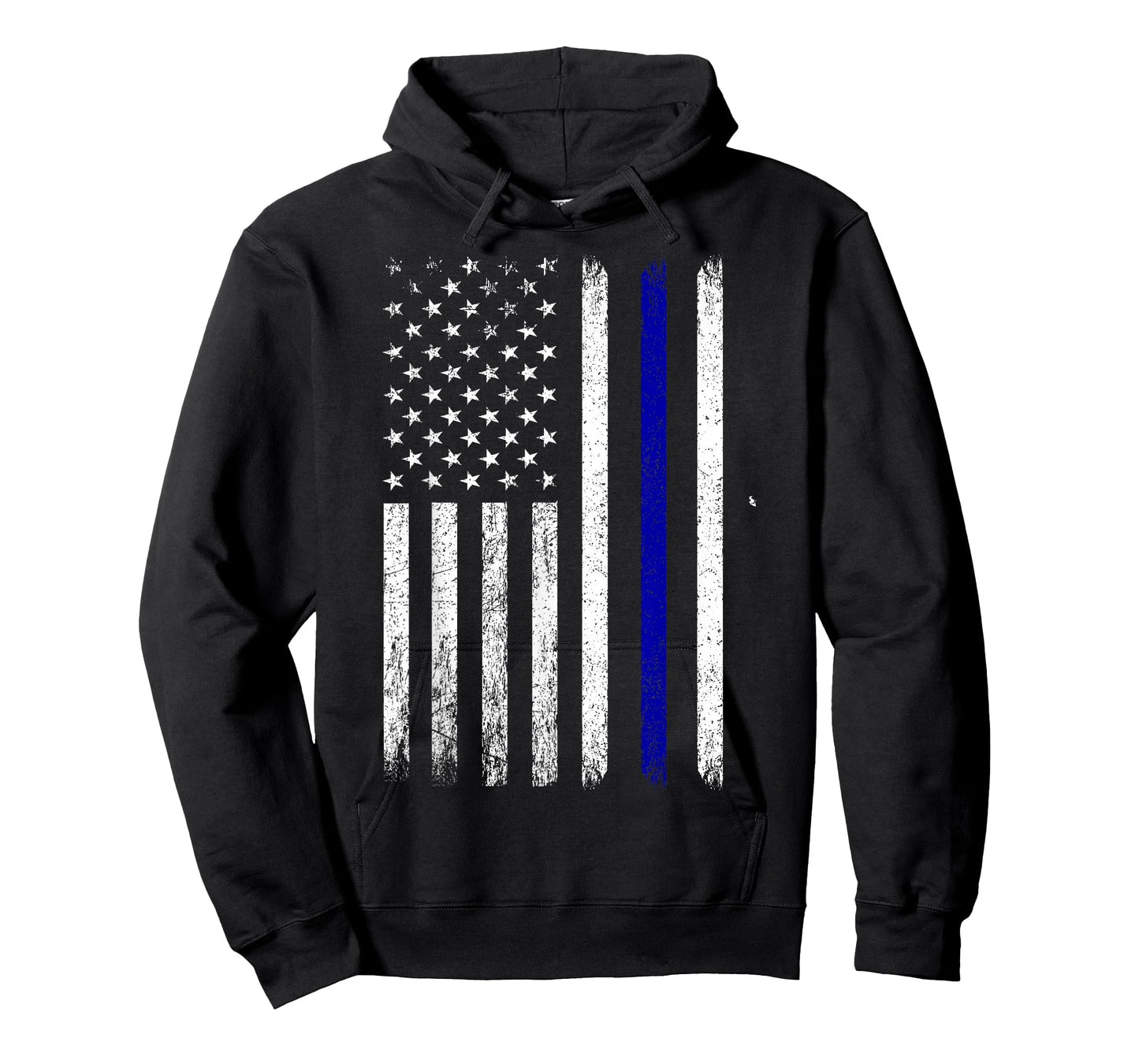 Police Thin Blue Line Flag USA American Patriotic T-Shirt