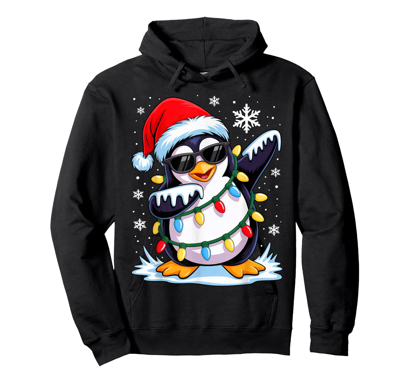 Dabbing Penguin Christmas Boys Girls Kids Funny Xmas Squad T-Shirt