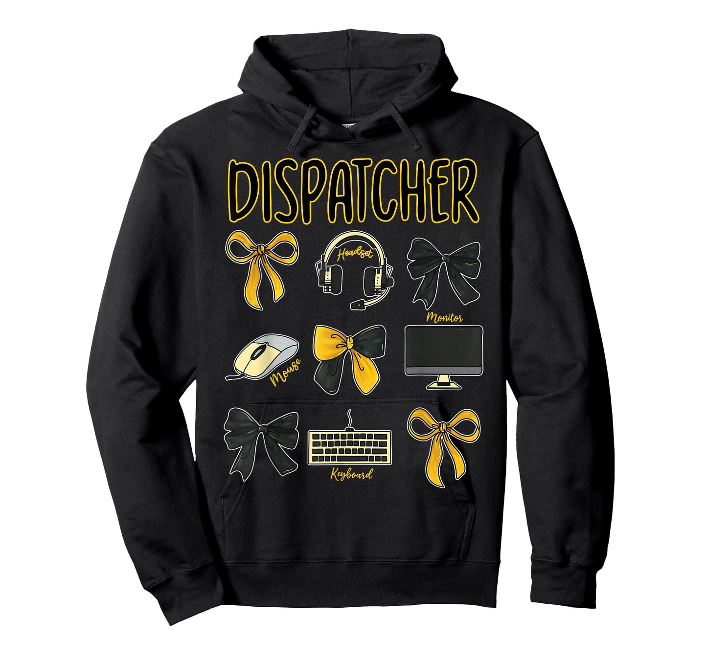 Coquette Bow 911 Dispatcher Dispatch Police Dispatch US Flag T-Shirt