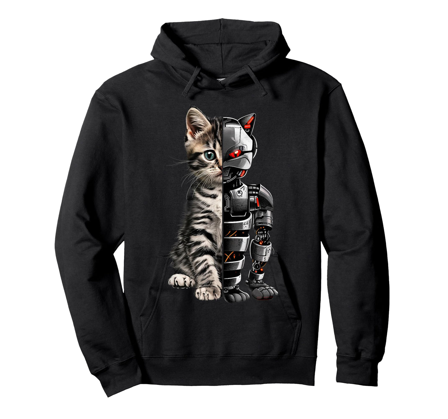 Funny Cat Robot Animal Lover Cyborg Cat Robot Cat T-Shirt