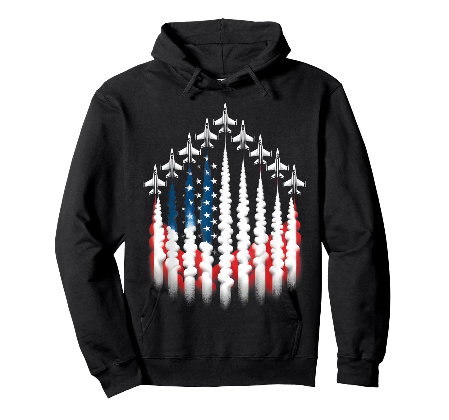 American Patriotic Fighter Jets USA Flag Waving 4th of July Men T-Shirt