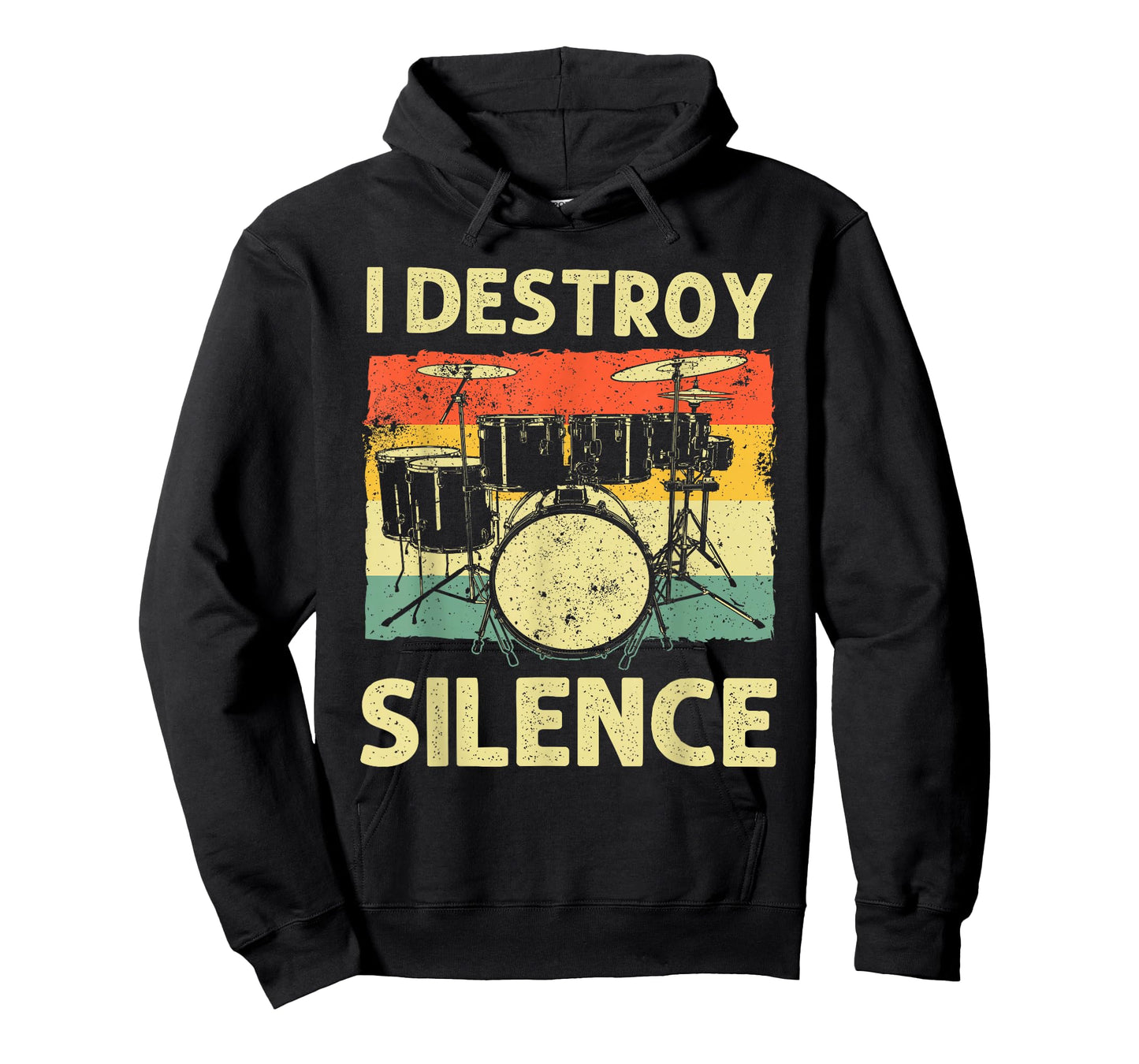 Funny Drumming Art for Men Women Drumline Drum Set Drummer T-Shirt