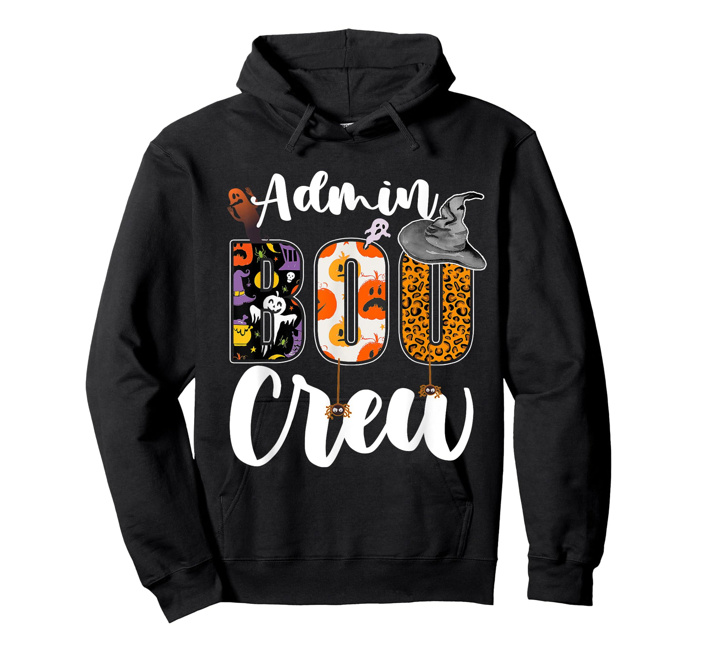 Admin Boo Crew Halloween Matching Administrator Funny T-Shirt